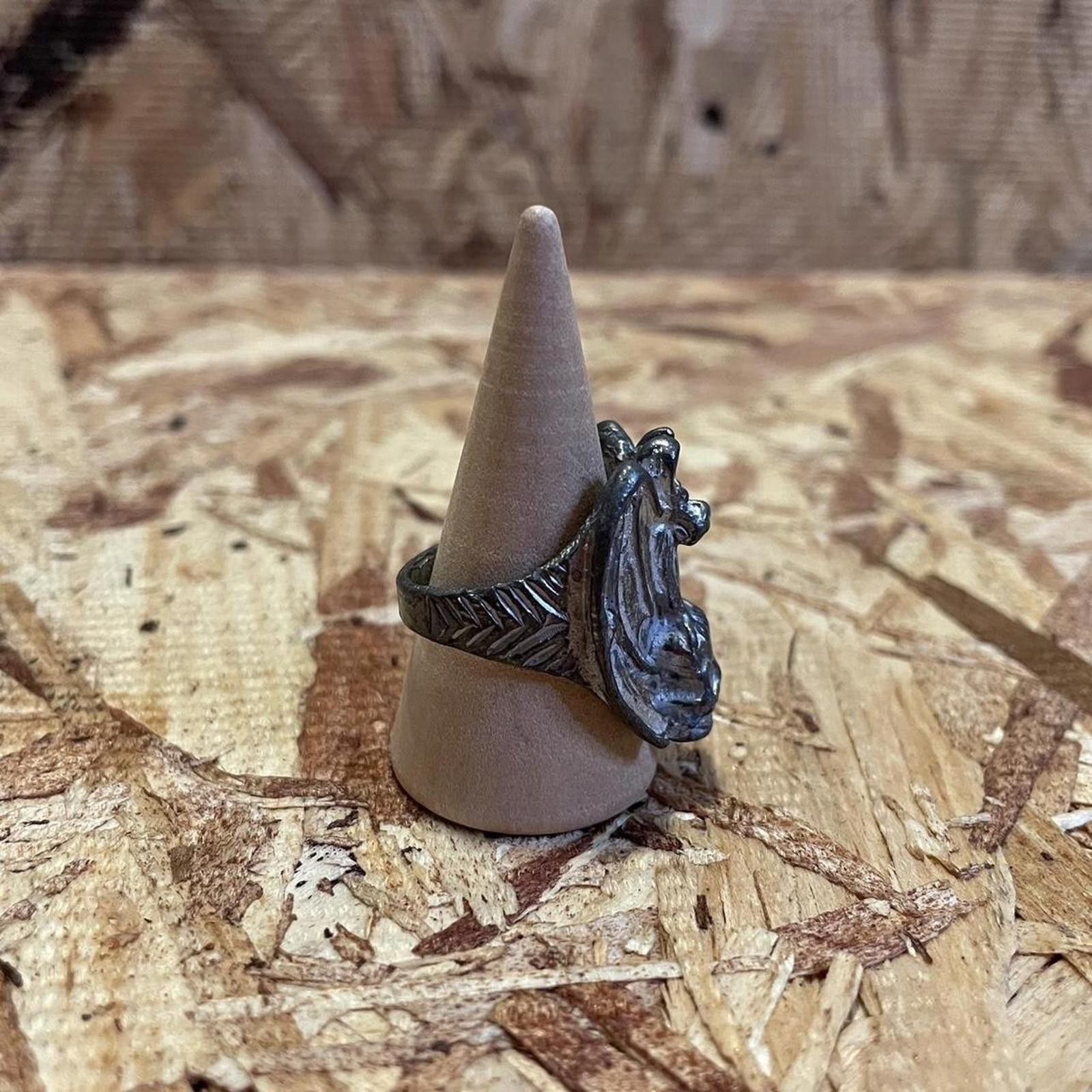 Other 1980s heavy duty gothic “Vampire Bat” biker ring. Size ONE SIZE - 2 Thumbnail