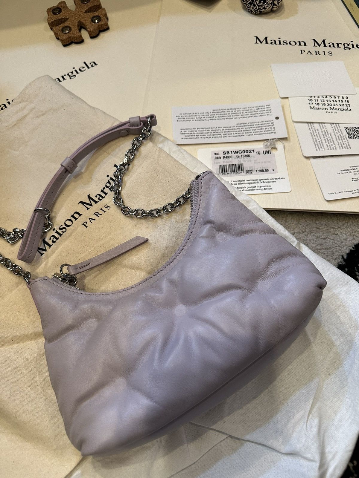 Maison Margiela Maison Margiela Mini Grand Slam Purple Shoulder Bag Size ONE SIZE - 5 Thumbnail