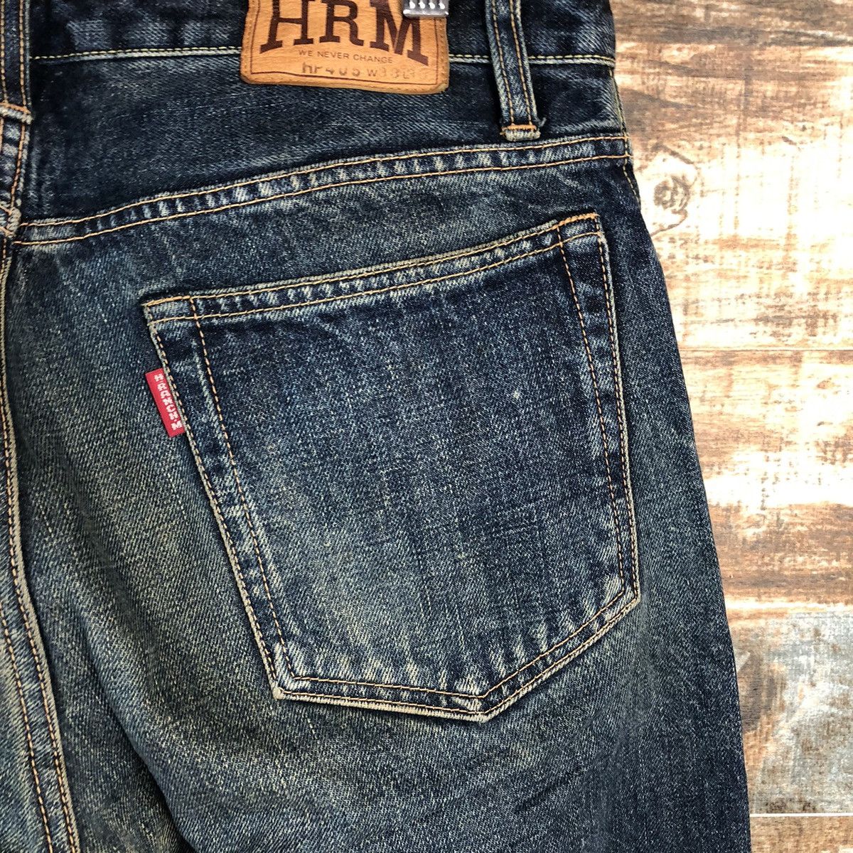 HOLLYWOOD RANCH MARKET DLL HRM Hollywood Ranch Market Blue Denim jeans Pants #C131 Size US 33 - 16 Thumbnail