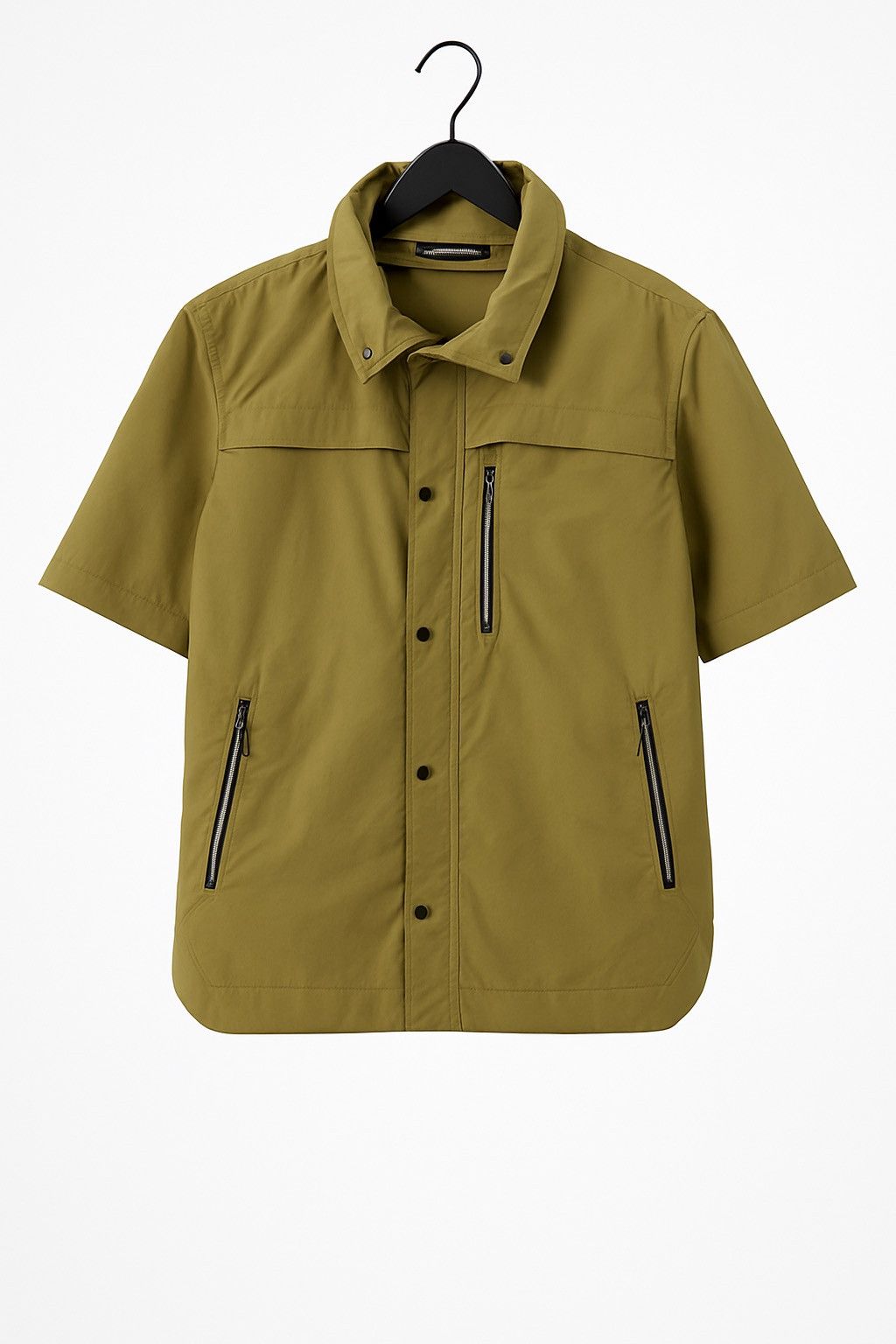 Christophe Lemaire Christophe Lemaire Olive Green Technical Short Sleeve Jacket Size US M / EU 48-50 / 2 - 1 Thumbnail