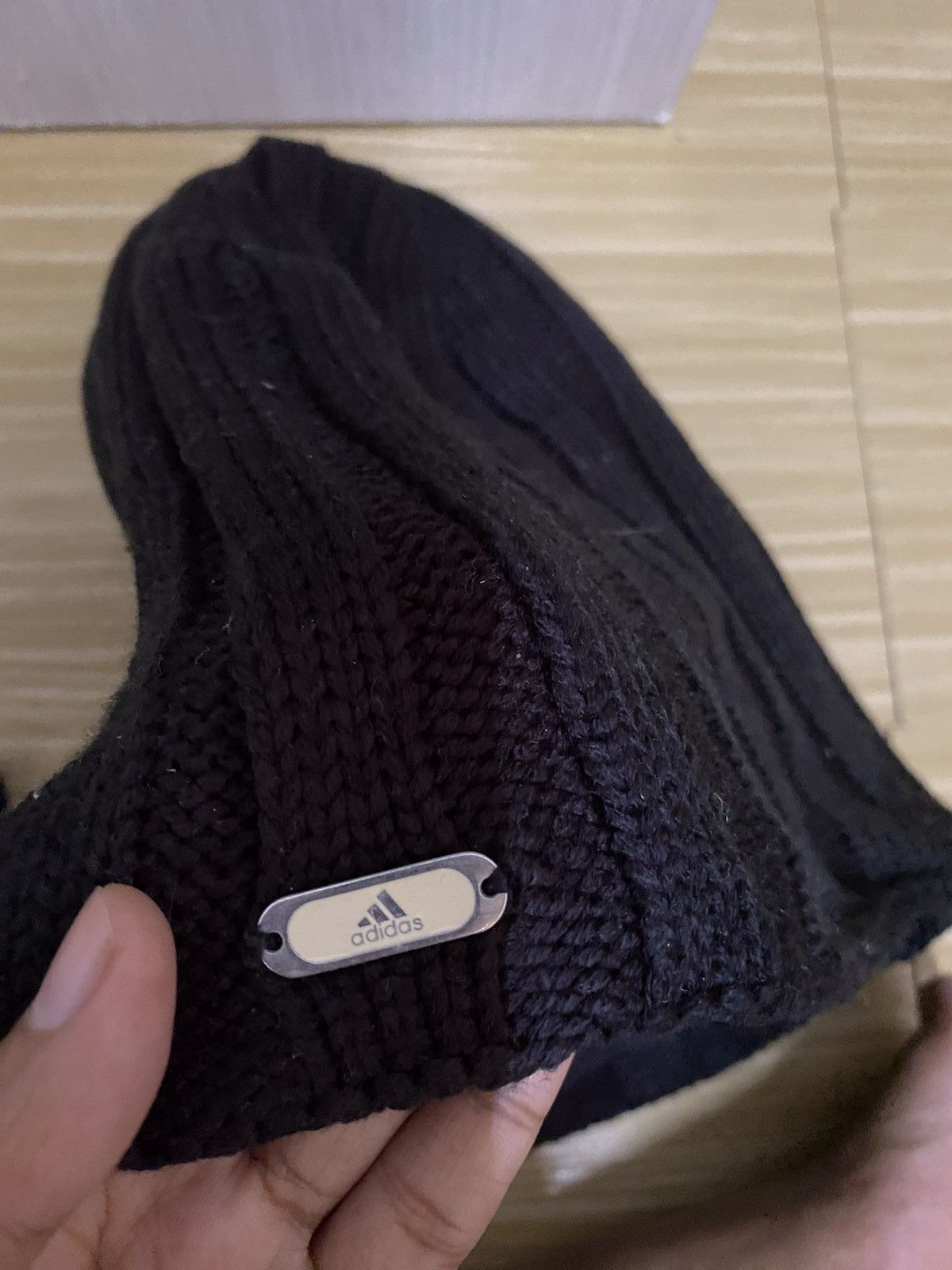 Adidas × Vintage Adidas Small Logo Beanie Hat Size ONE SIZE - 5 Thumbnail
