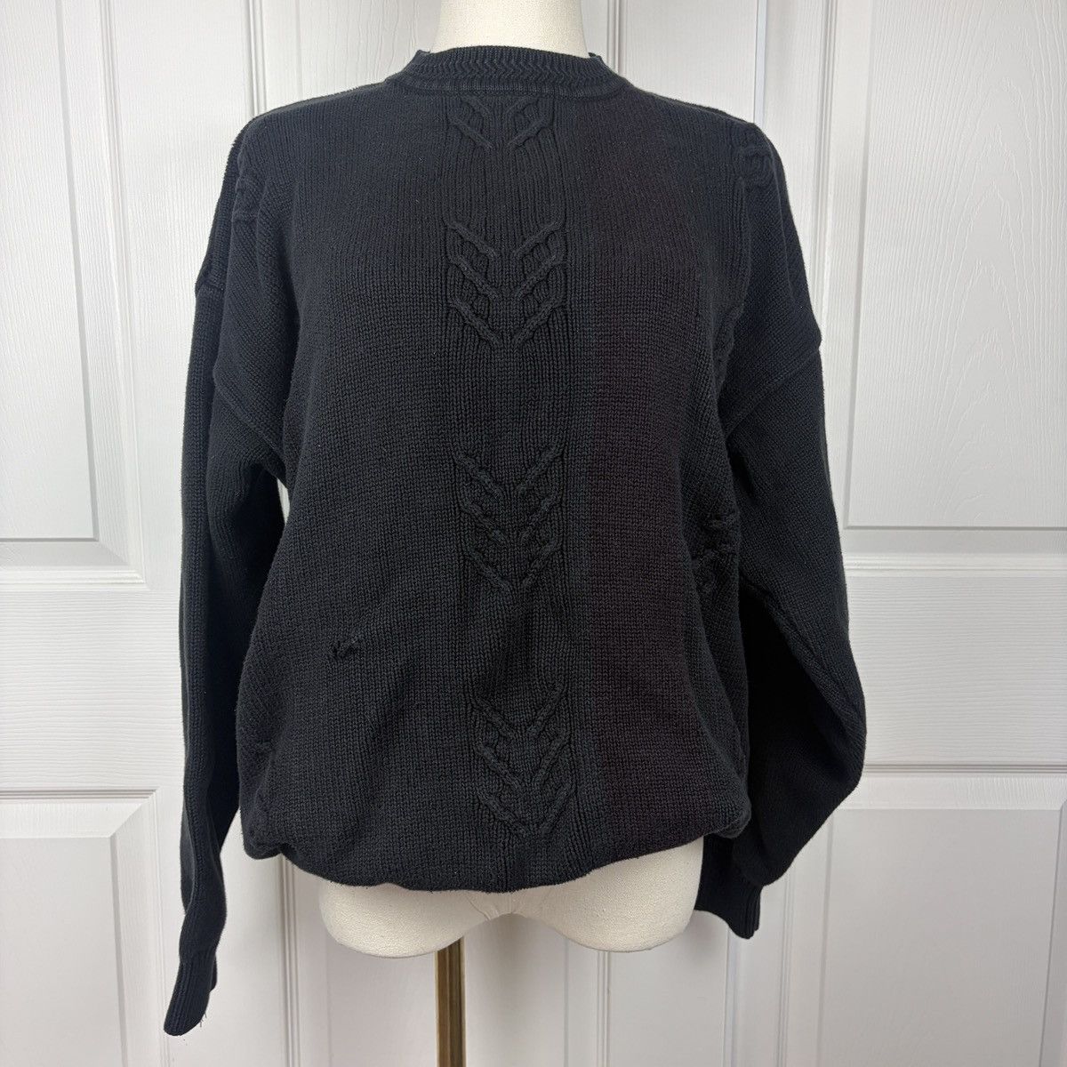 Roundtree & Yorke Roundtree and York black cable knit sweater Size US L / EU 52-54 / 3 - 1 Thumbnail