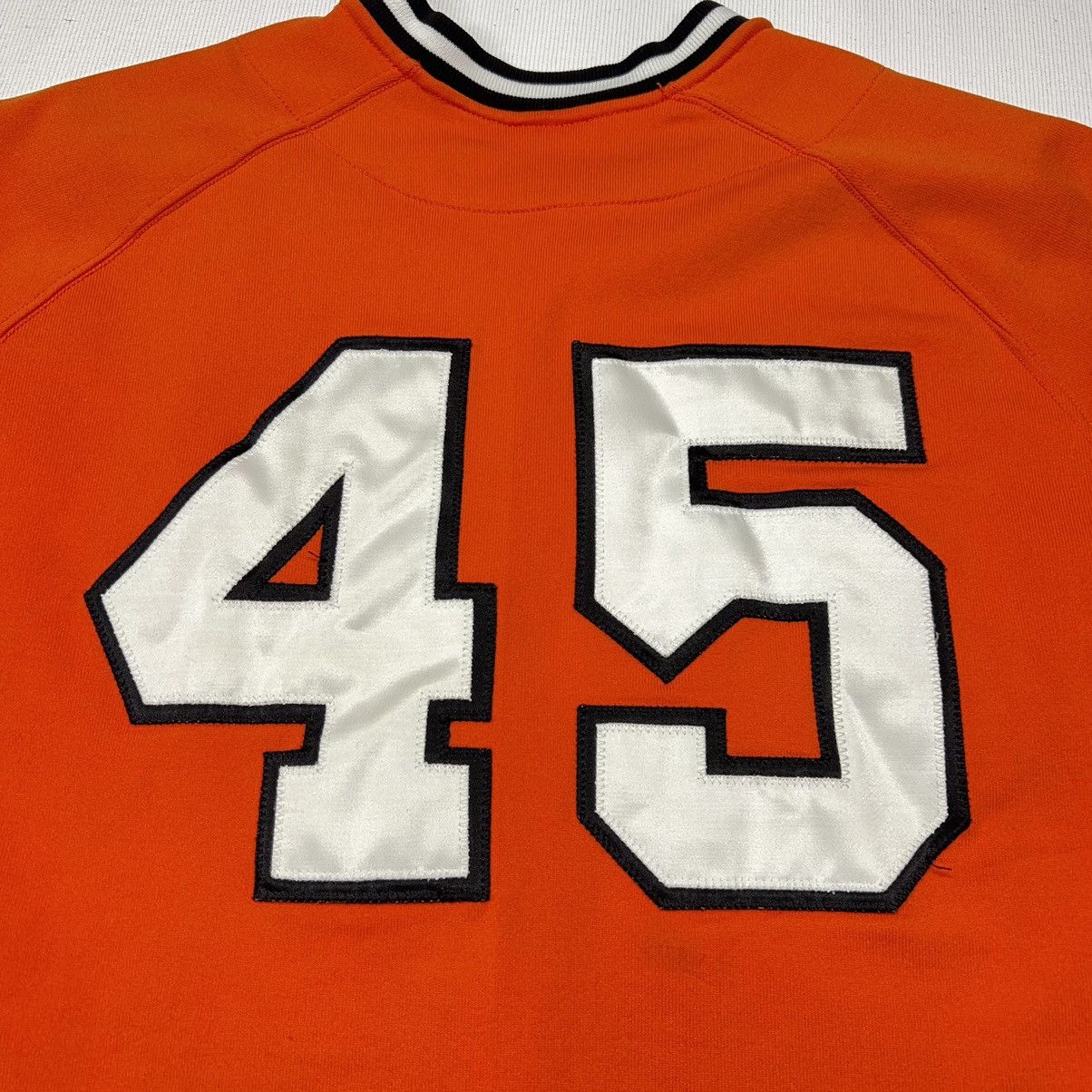 Vintage VTG Powers Baseball Jersey Orange Falcons 45 Athletic Retro Size US M / EU 48-50 / 2 - 12 Thumbnail