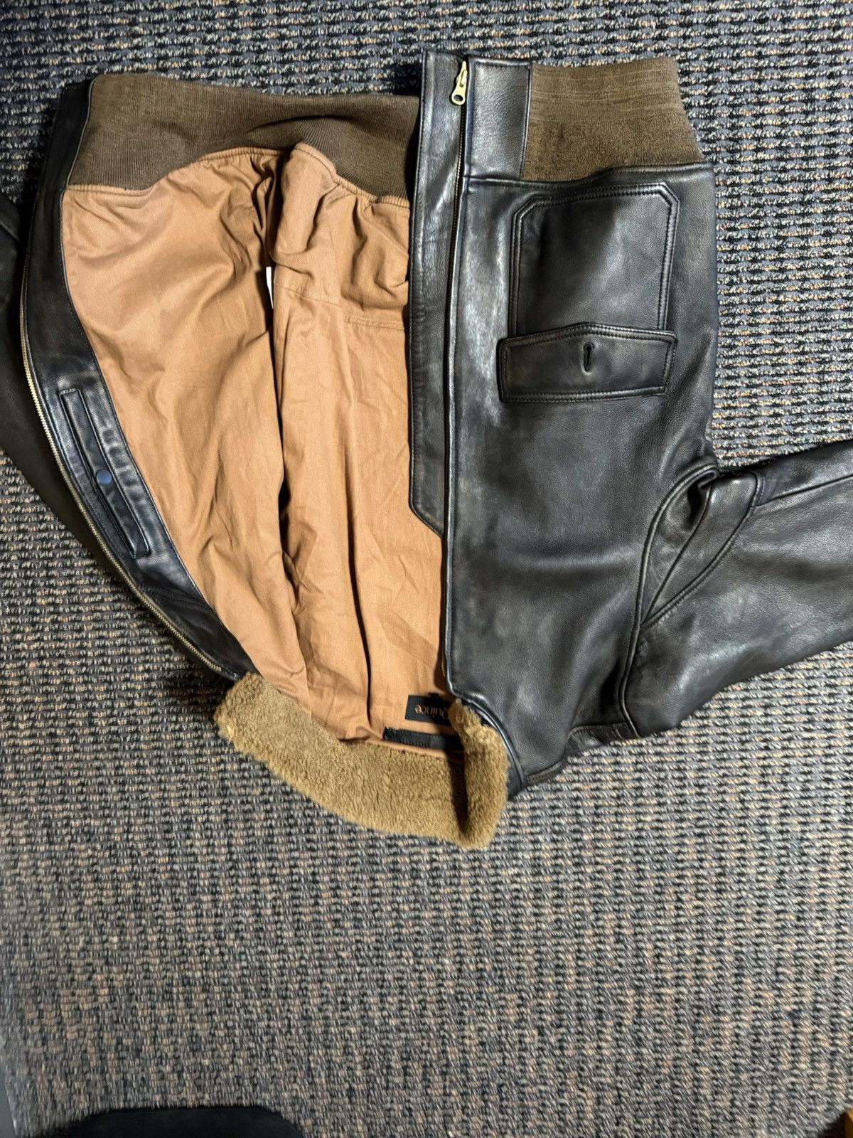 Quince Quince Men's Leather Jacket Size US L / EU 52-54 / 3 - 4 Thumbnail
