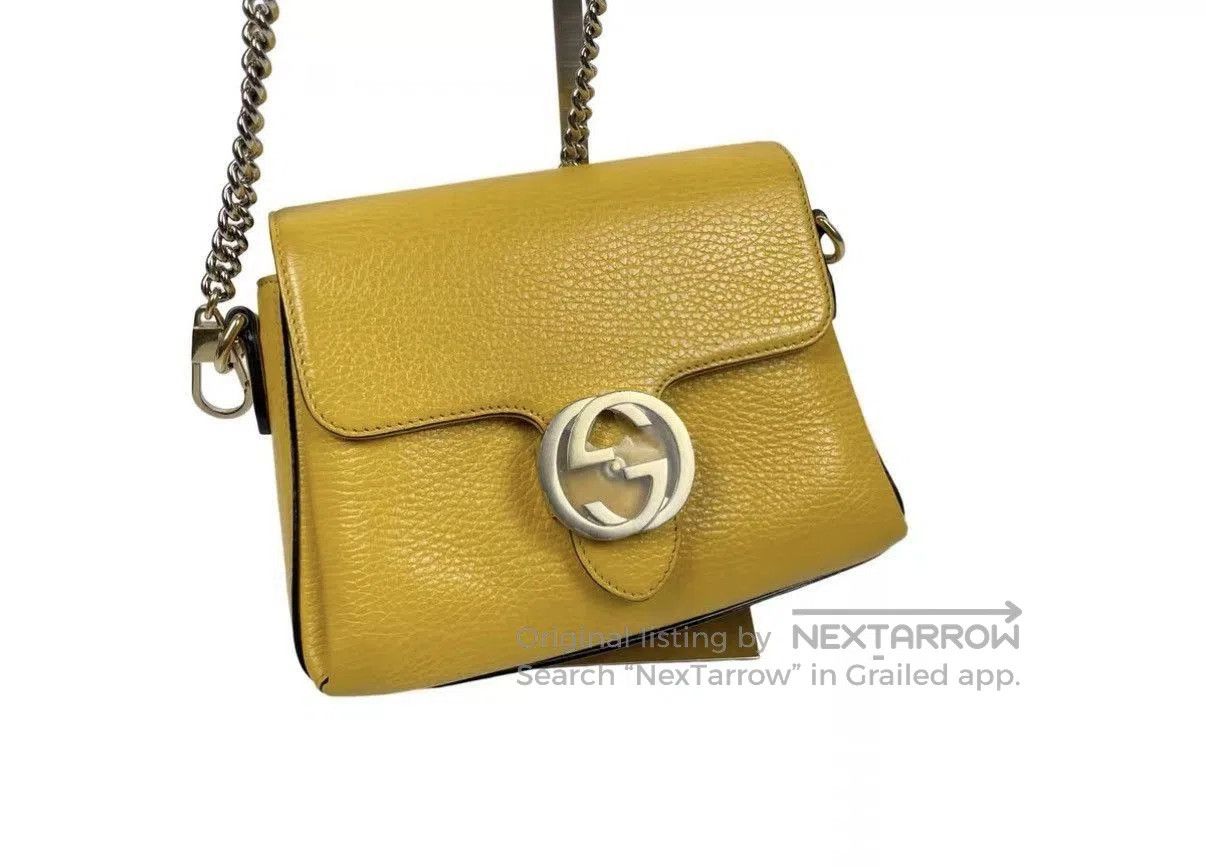 Other Yellow Leather Crossbody Bag with Chain Strap. Size ONE SIZE - 2 Thumbnail