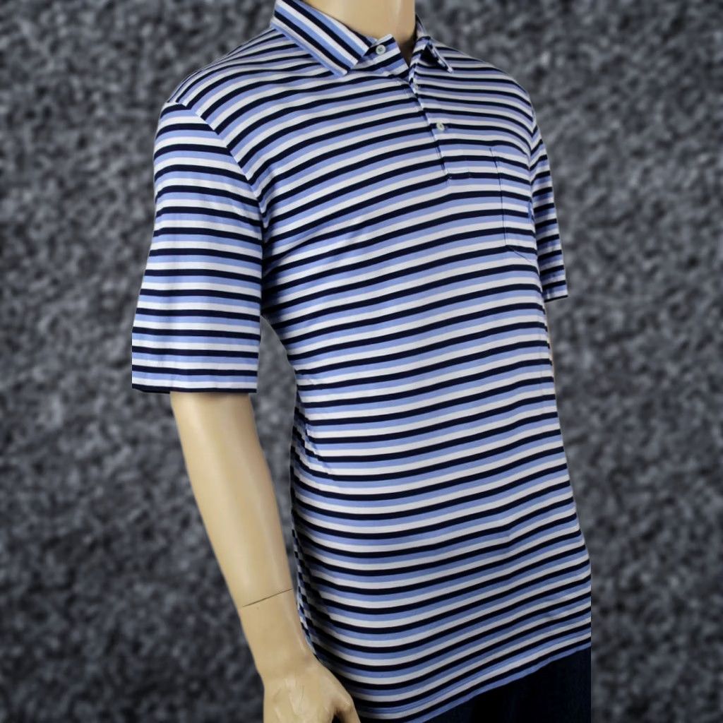 Polo Ralph Lauren Ralph Lauren Polo Shirt 2XL XX-Large Blue Navy White Striped Blues NWT 2XL Short Sleeve, 100% Cotton, Button-Up, Men’s Polo Rugby Shirt Size US XXL / EU 58 / 5 - 1 Thumbnail