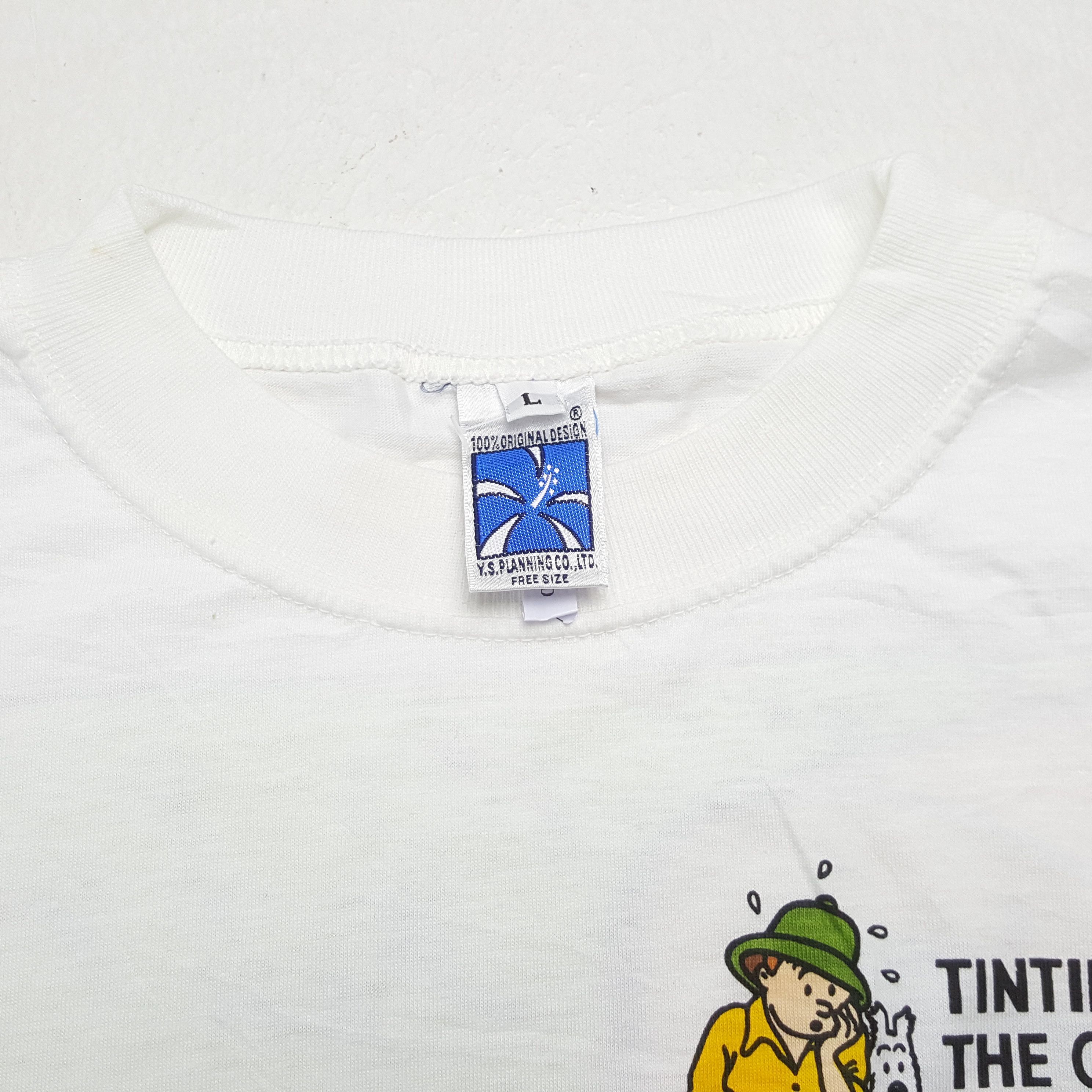 Vintage Vintage TINTIN IN THE CONGO American Cartoon Movie T-Shirt Size US L / EU 52-54 / 3 - 7 Thumbnail