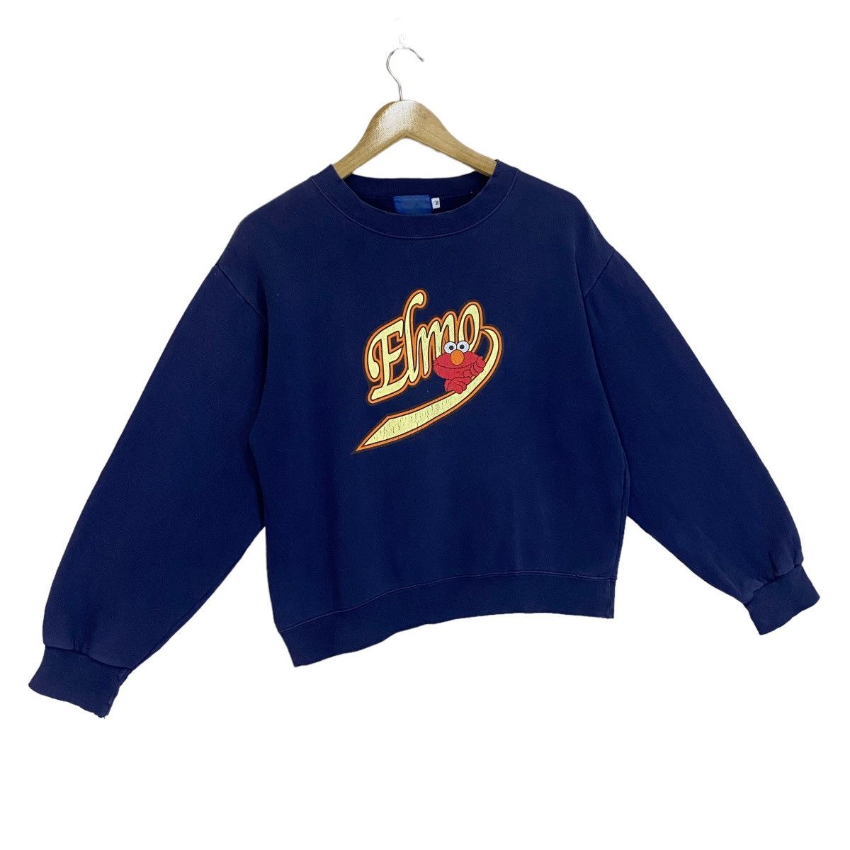 Disney Elmo Sesame Street Big Logo Cropped Sweatshirt Size US S / EU 44-46 / 1 - 2 Thumbnail
