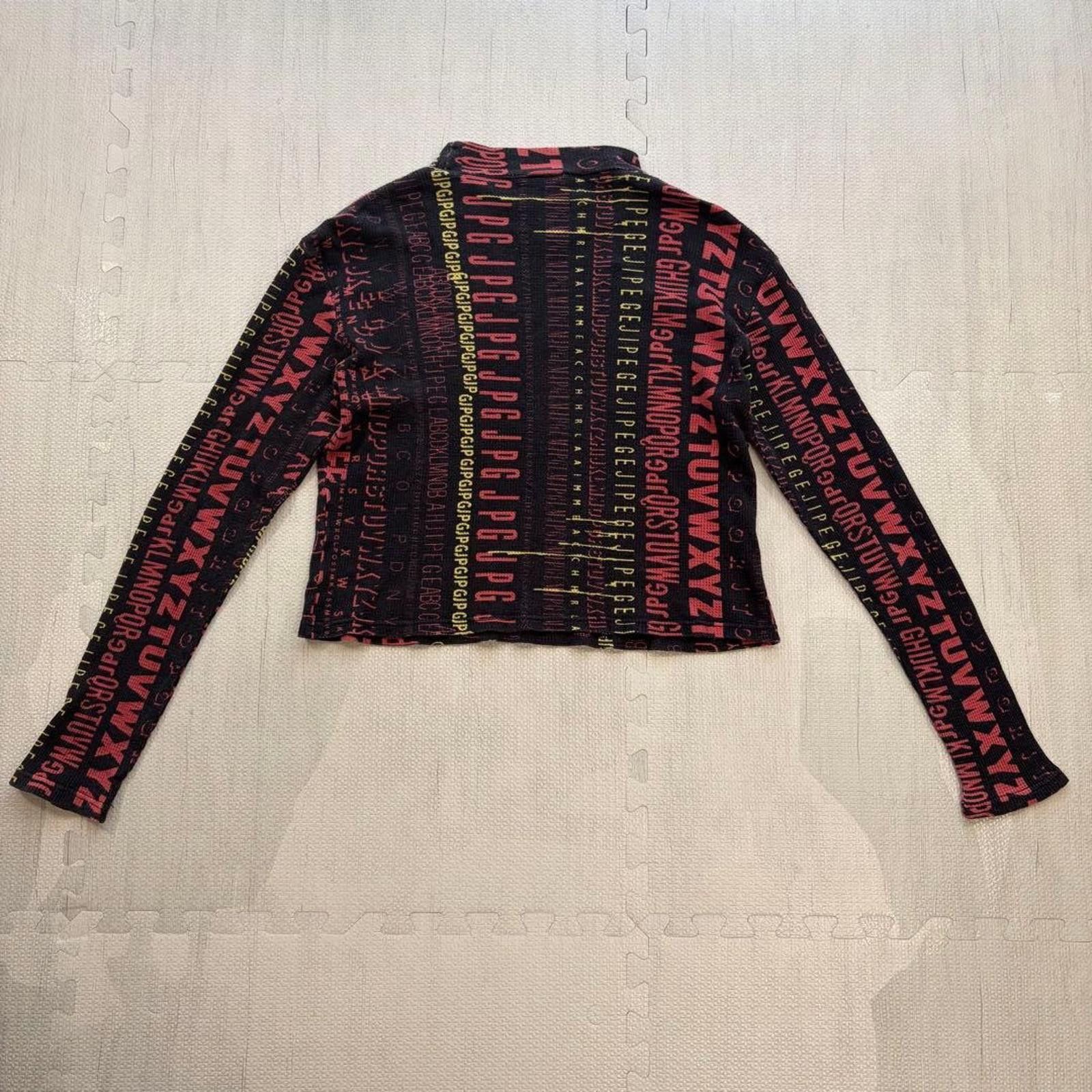 Gap Jean Paul Gaultier - Long Sleeve Alphabet Print Top Size M / US 6-8 / IT 42-44 - 7 Thumbnail