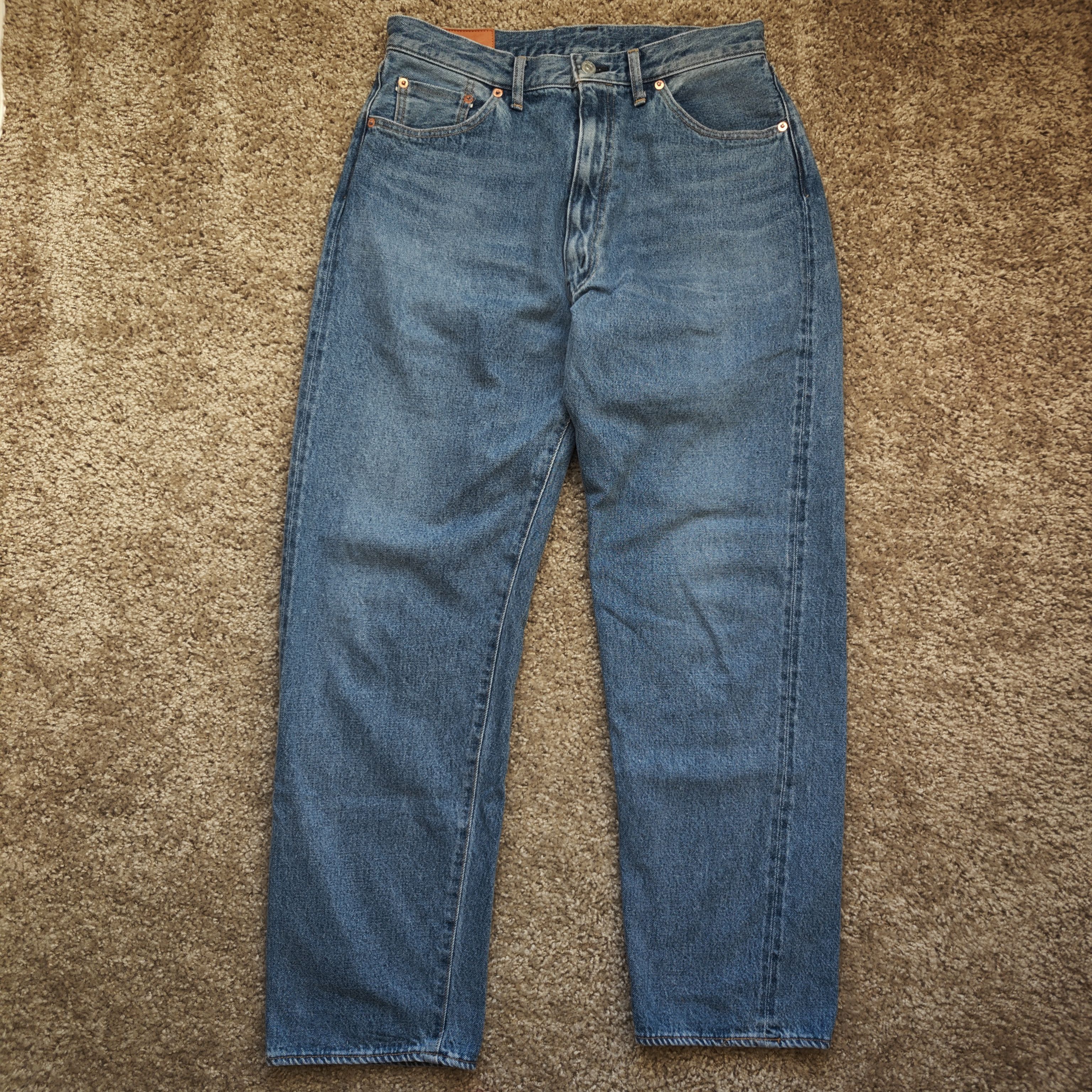 5P Zipper Front Denim Pants Indigo Vintage Wash- Size 30