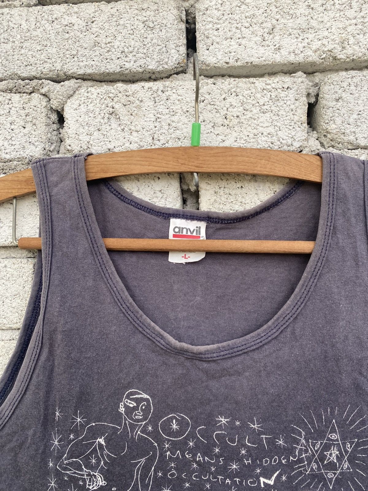 Vintage Distressed sun faded daniel johnston sleeveless Size US L / EU 52-54 / 3 - 2 Thumbnail