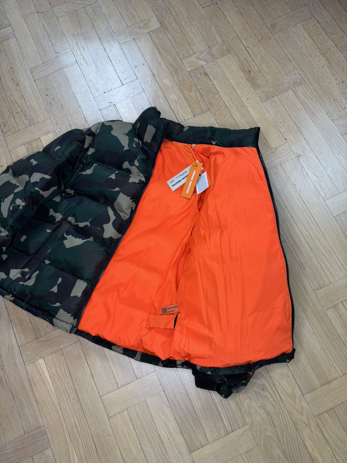 Heron Preston HERON PRESTON CAMO PUFFER DOWN JACKET Size US L / EU 52-54 / 3 - 4 Thumbnail