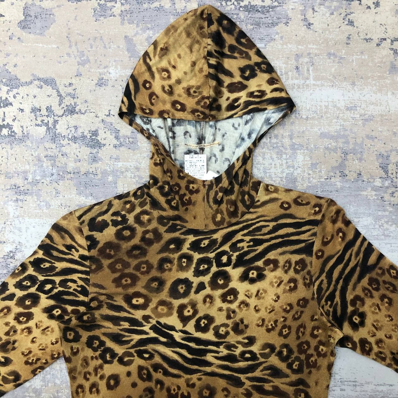 agnes b. T237 AGNES B MADE IN FRANCE LEOPARD HOODIES Size S / US 4 / IT 40 - 4 Thumbnail