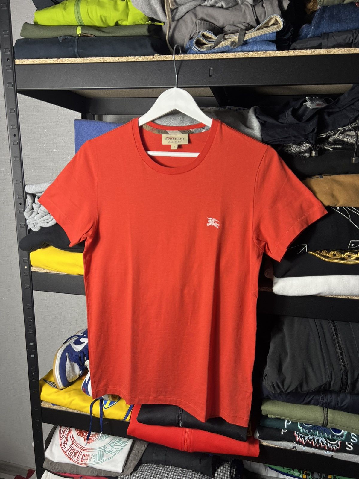 Burberry 👕 Burberry London England Logo T-Shirt — Red — Size S Size US S / EU 44-46 / 1 - 1 Thumbnail