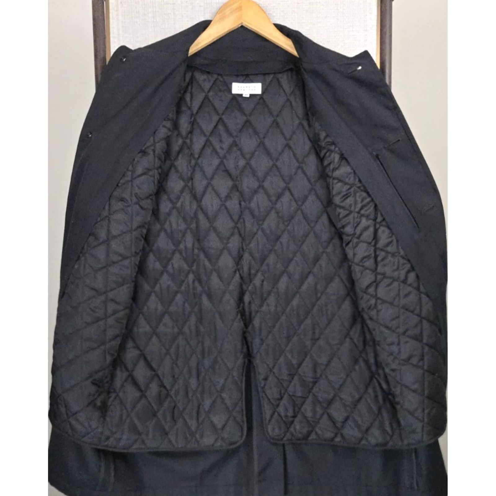 Mackintosh VINTAGE Barneys New York Jacket Coat Men 42 Large Mackintosh Button Front Insulated Liner Vest Black 100% Cotton 3 in 1 Size US L / EU 52-54 / 3 - 5 Thumbnail