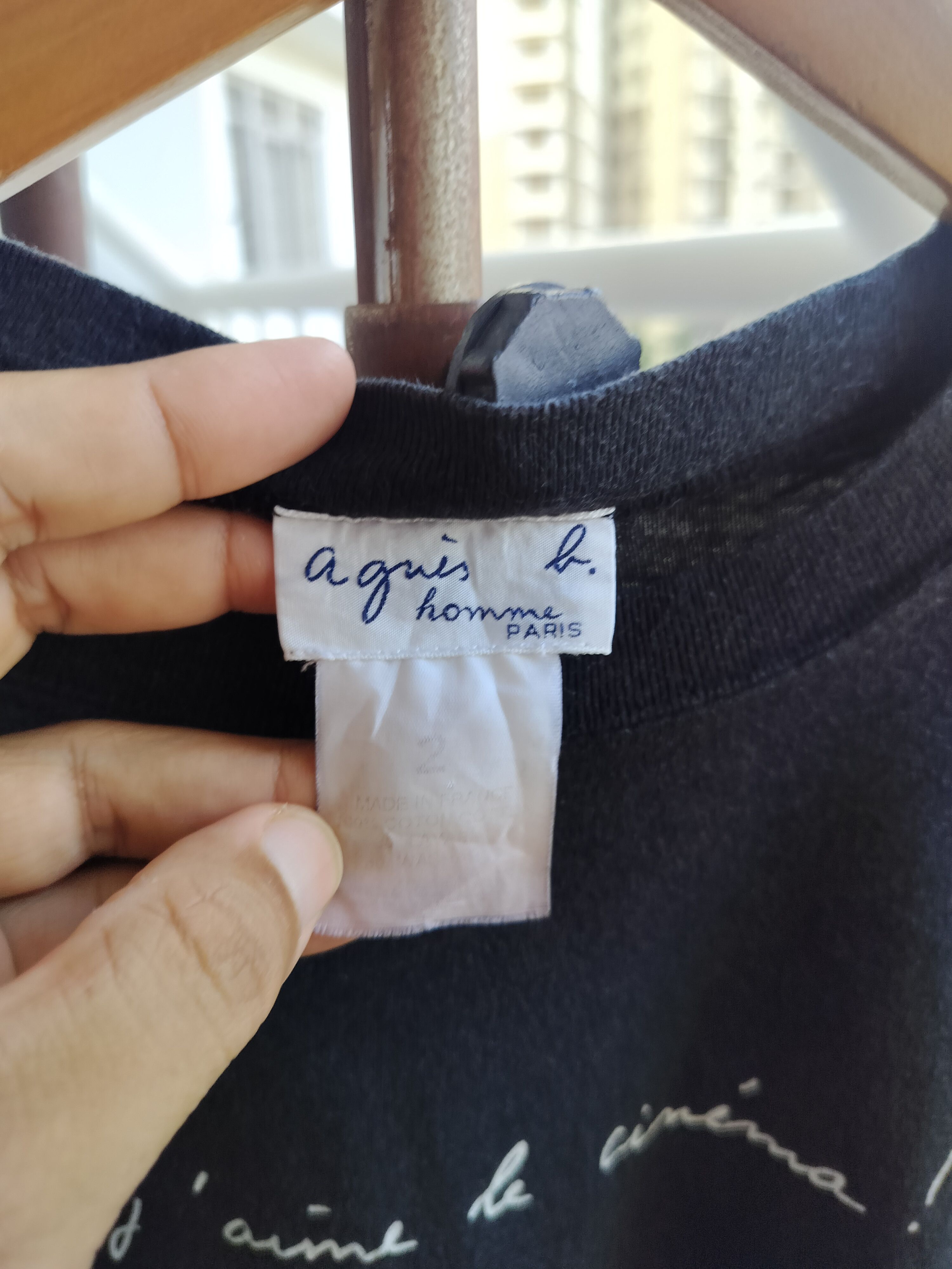 agnes b. Vintage Agnes B homme Paris t-shirt Size US M / EU 48-50 / 2 - 6 Thumbnail