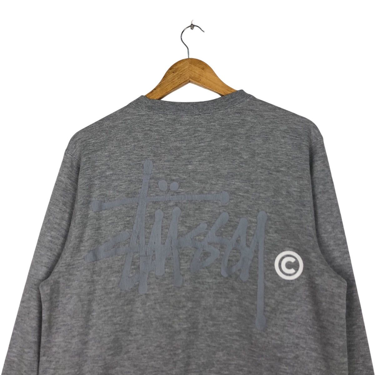 Japanese Brand × Stussy Vintage Stussy Japanese Brand Rare Design Grey Sweatshirt Size US S / EU 44-46 / 1 - 8 Thumbnail