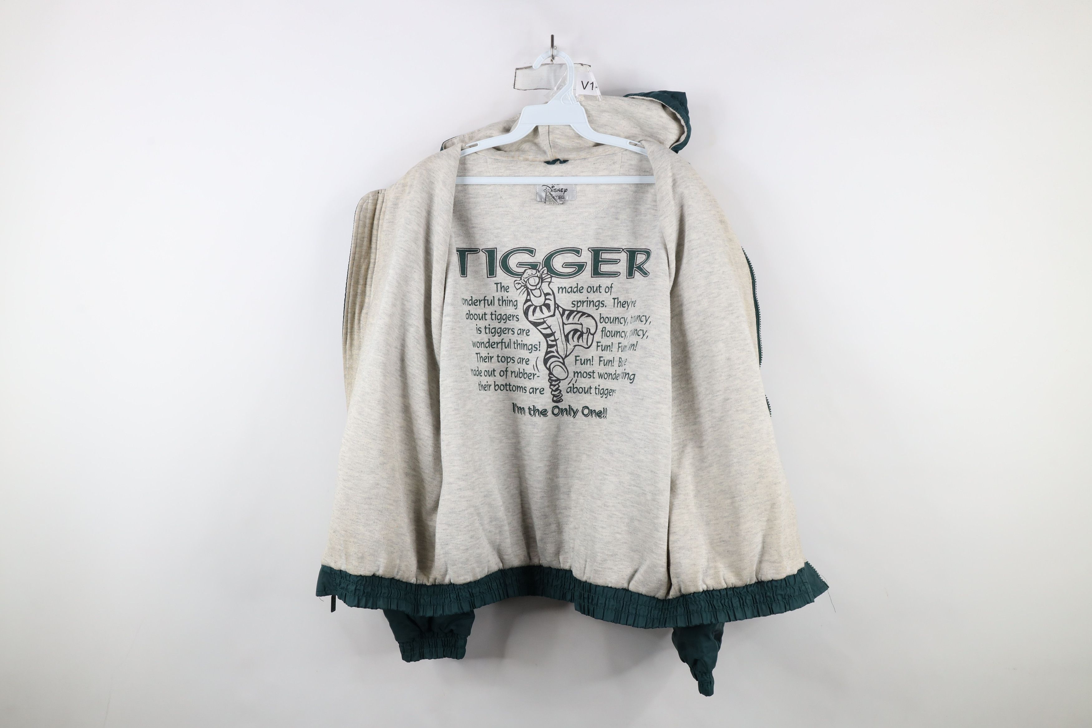 Disney × Vintage Vintage 90s Disney Winnie the Pooh Tigger Hooded Jacket Size US XL / EU 56 / 4 - 9 Thumbnail