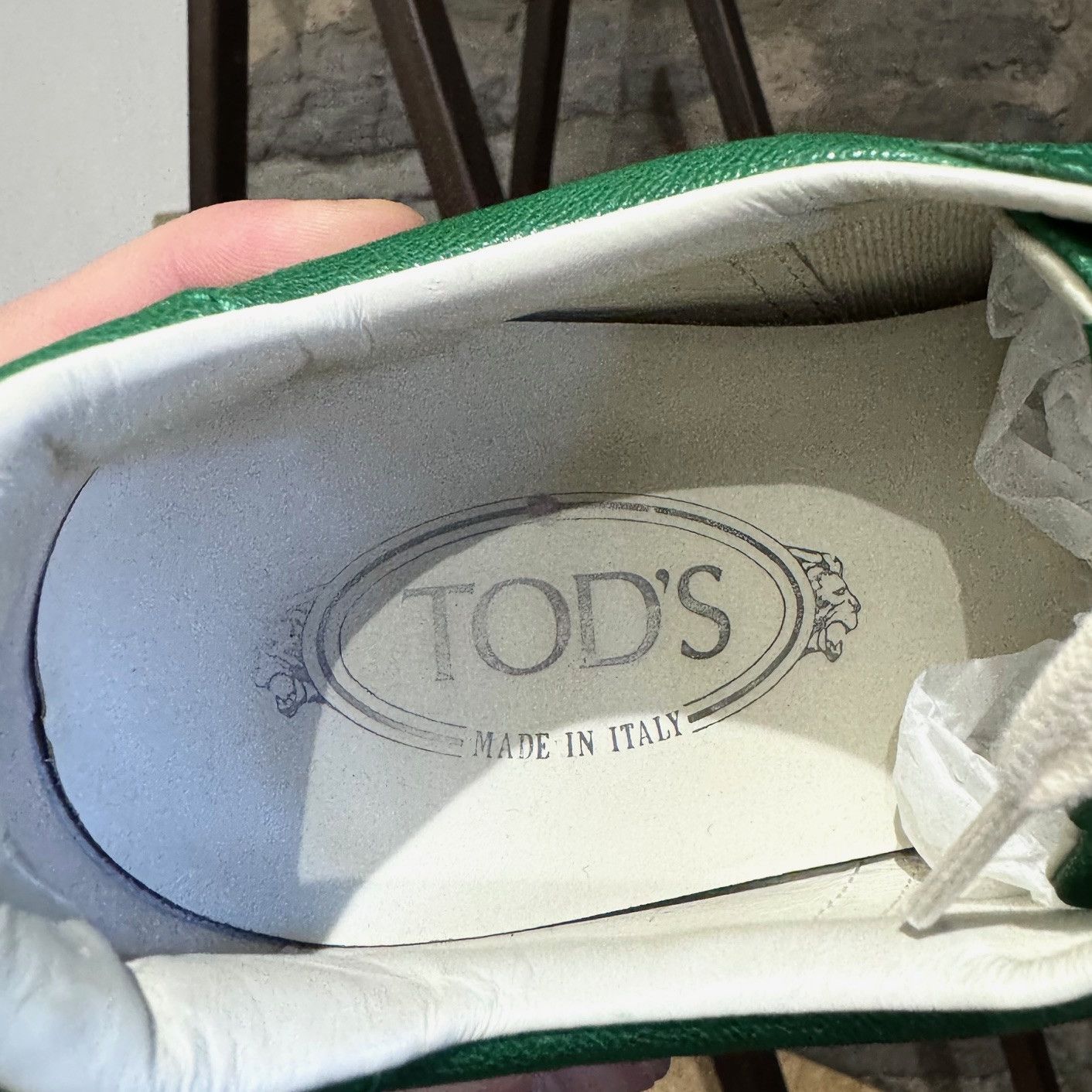 Tod's Tod's Green Leather Sneakers Size US 7 / EU 40 - 9 Thumbnail