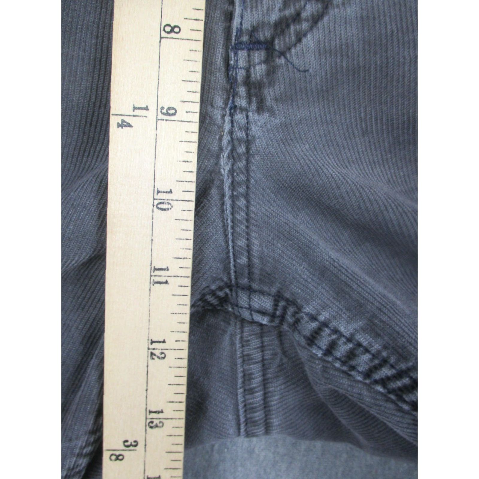 Bills Khakis Bills Khakis Jeans Mens 37x32 Gray Corduroy 5 Pocket Straight Leg Stretch Size US 37 - 4 Thumbnail