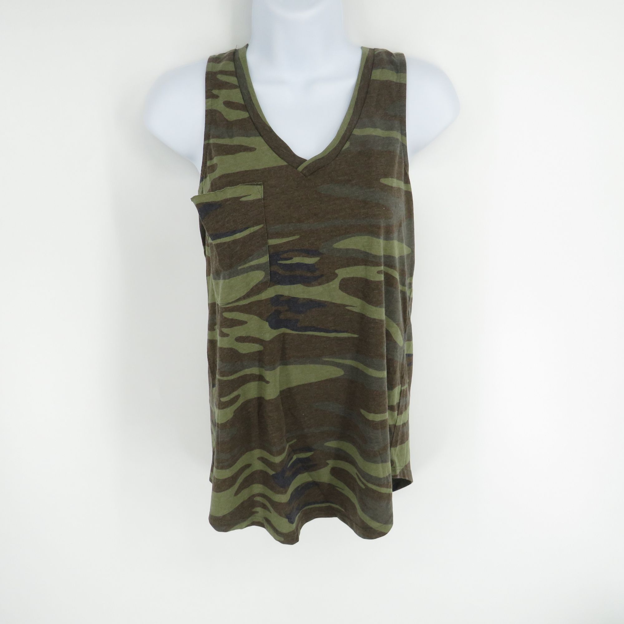 Other Members Mark Women's Camo V-Neck Tank Top Front Pocket Small Size S / US 4 / IT 40 - 1 Thumbnail