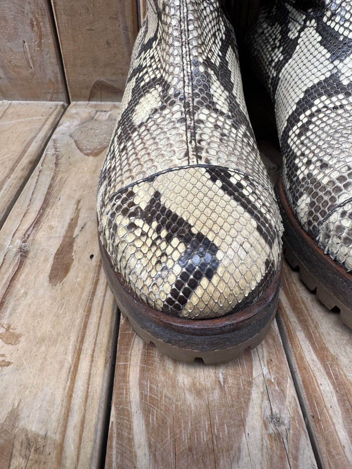 Prada Prada Milano exotic Snake skin Pull on leather boots EUR 38 Size US 8 / IT 38 - 20 Thumbnail