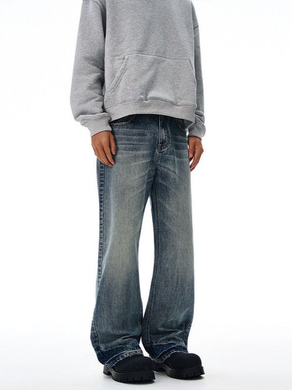 Vintage American retro washed Vibe flared distressed jeans Size US 32 / EU 48 - 2 Thumbnail