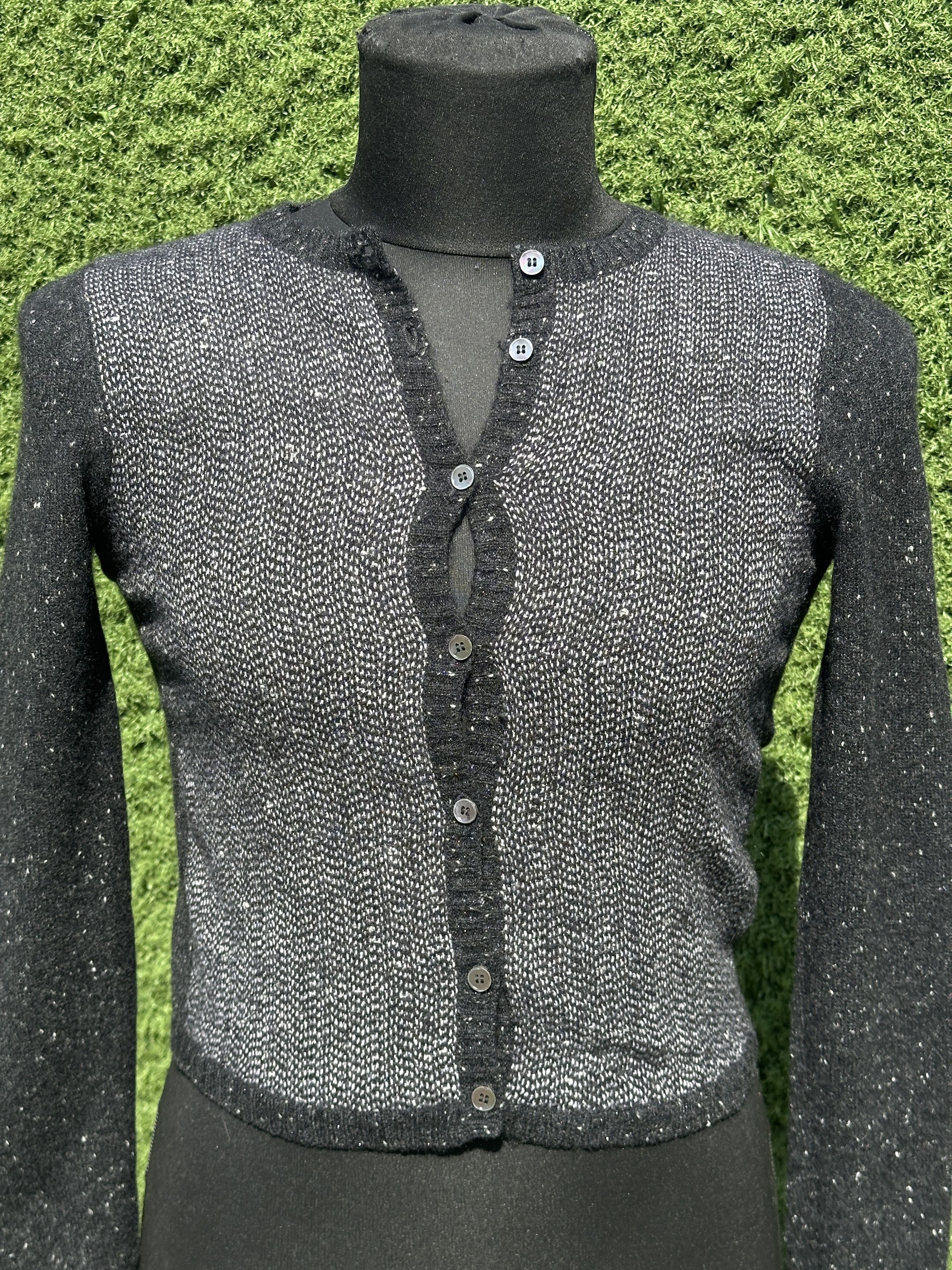 Brunello Cucinelli Brunello Cucinelli Cashmere Cropped Cardigan S Black Knit Size S / US 4 / IT 40 - 12 Thumbnail