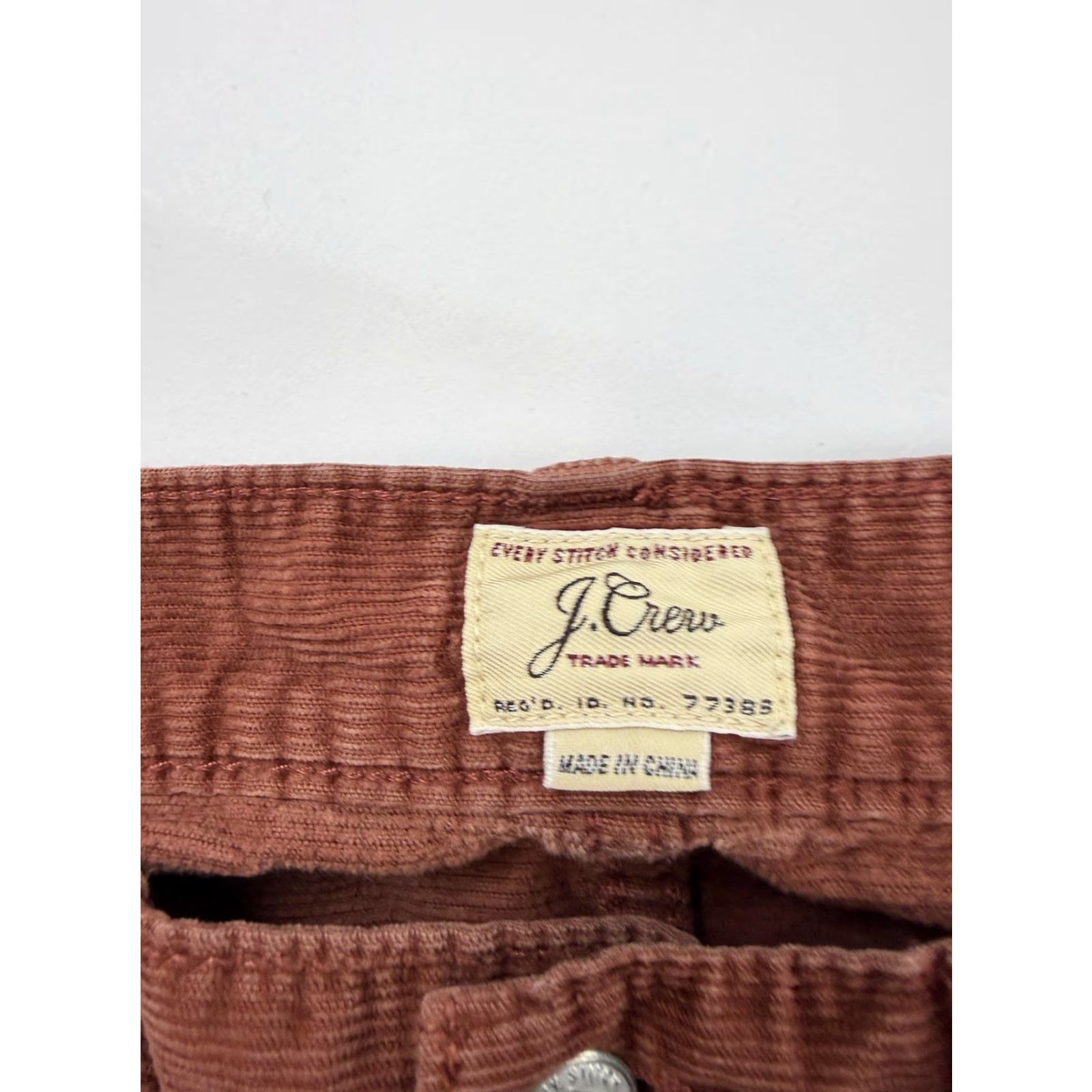 J.Crew J.CREW Pants Mens 33x30 Corduroy Slim Fit Chino 5-Pocket Brown Casual Size US 33 - 4 Thumbnail