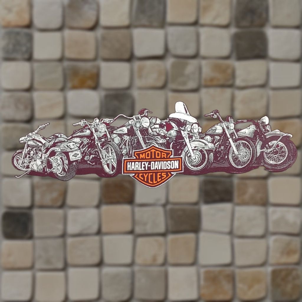 Harley Davidson VINTAGE Harley-Davidson Biker Shirt Adult Medium Maroon Graphic Tee Maryland Motorcycle Mens Size US M / EU 48-50 / 2 - 1 Thumbnail
