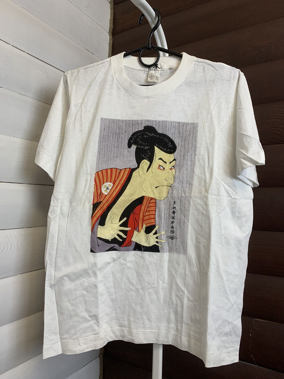 Japan Toshusai Sharaku t shirt vintage 80s