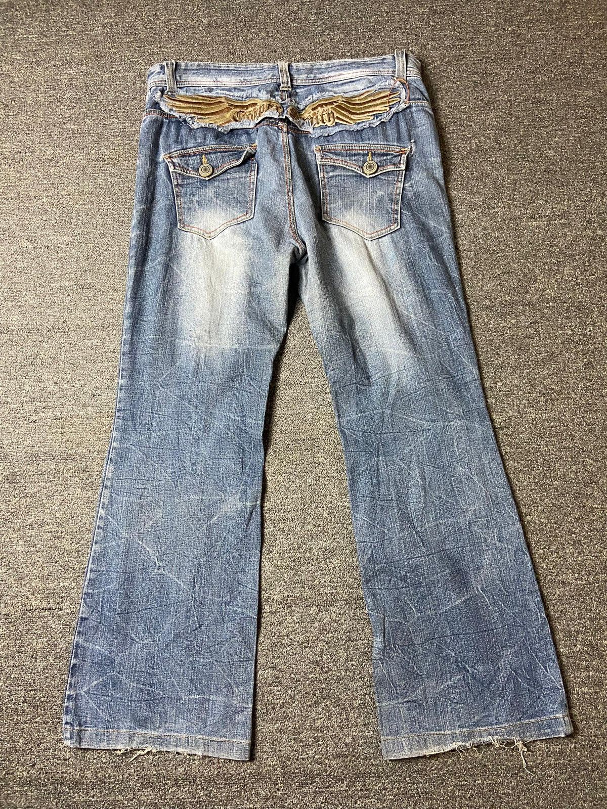 Japanese Brand Vintage Copper Smith Light Wash Denim Jeans (143) Size US 35 - 1 Thumbnail