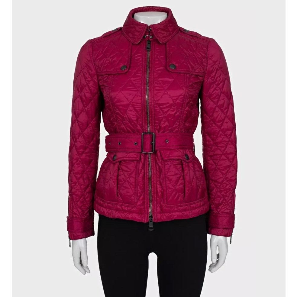 Burberry Burberry Pink Fitted Jacket - Size XS Size XS / US 0-2 / IT 36-38 - 1 Thumbnail