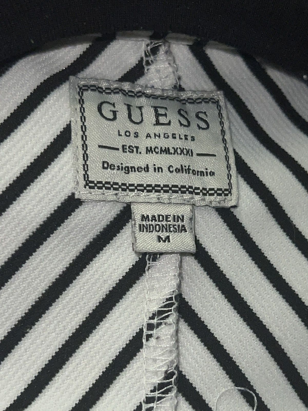 Guess Guess Jeans Navy Striped Shirt Size US M / EU 48-50 / 2 - 3 Thumbnail