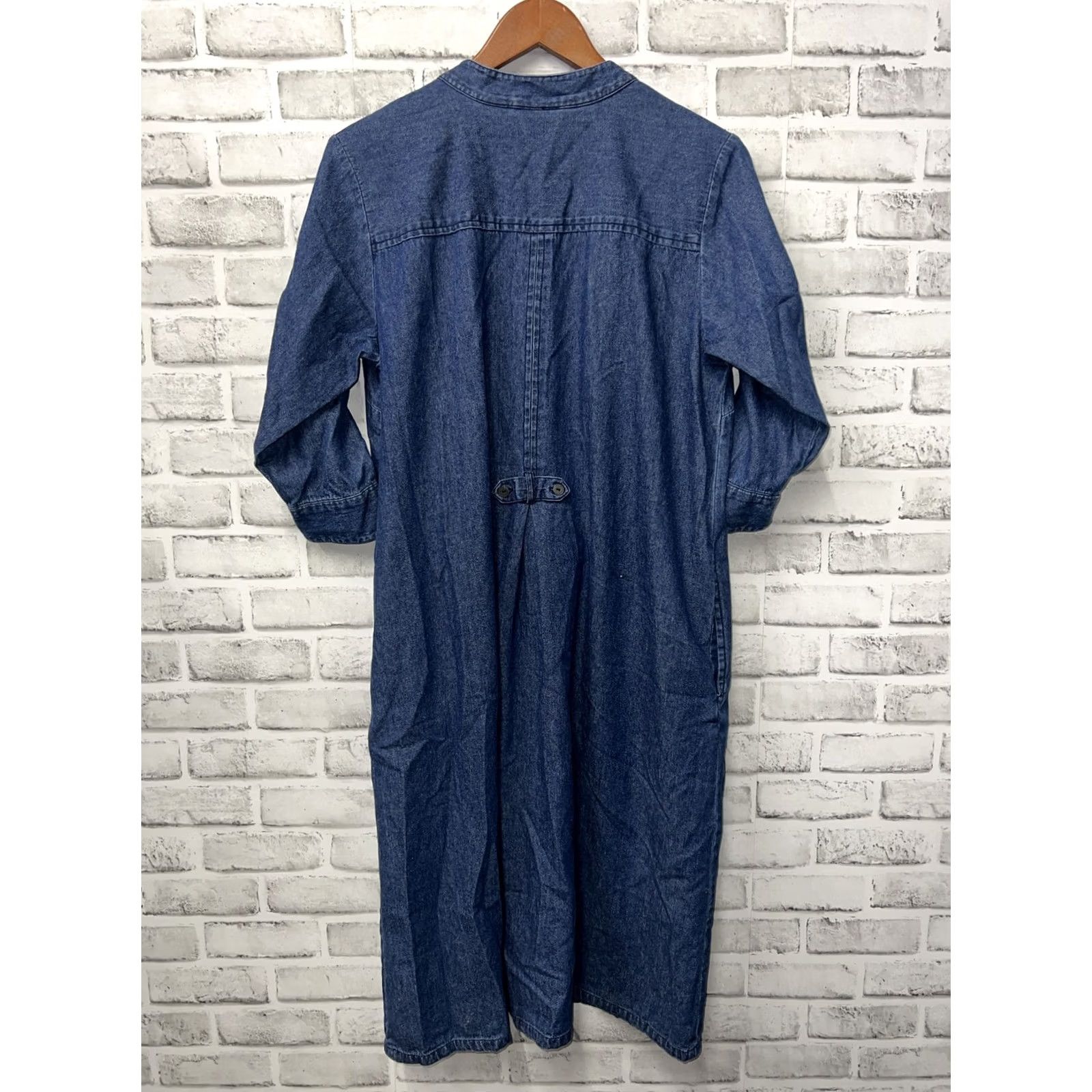 Denime The Vermont Country Store Blue Denim Button Up Shirt Dress Womens Size L Size L / US 10 / IT 46 - 4 Thumbnail