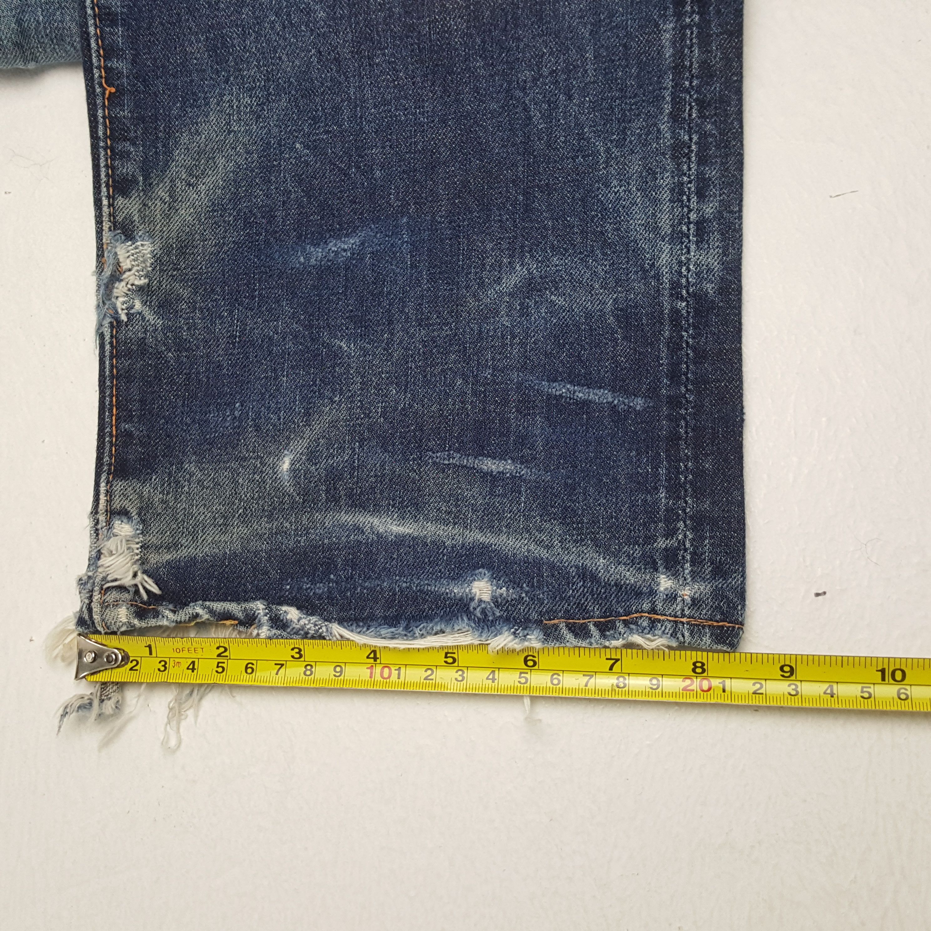 Evisu × Japanese Brand × Vintage Vintage EVISU Japanese Brand Daicock Custom Distressed Jeans Size US 28 / EU 44 - 11 Thumbnail