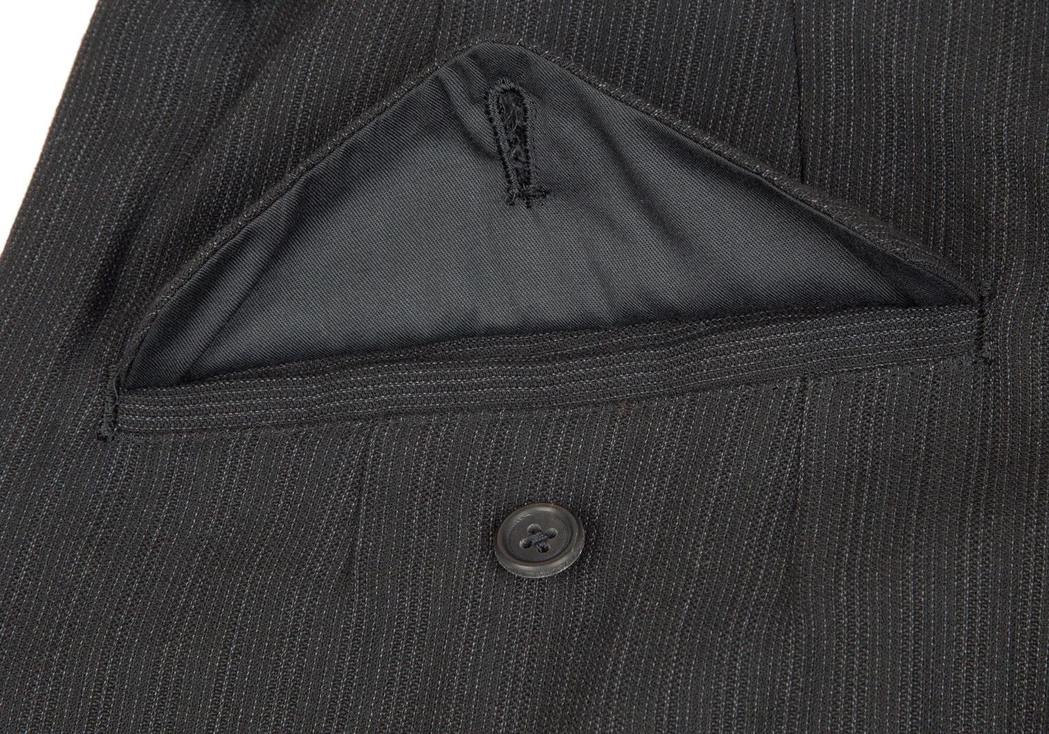 Yohji Yamamoto Yohji Yamamoto Suspenders Decorated Pinstripe Pants Size US 38 / EU 54 - 12 Thumbnail