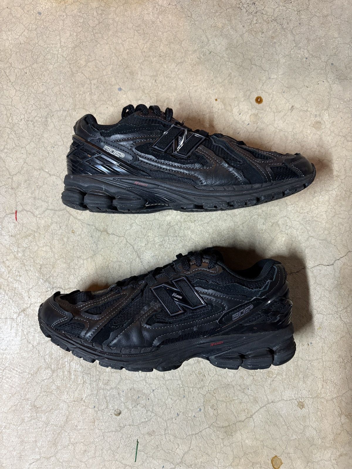 New Balance 8.5 - New Balance Protection Pack 1906D Triple Black Leather Size US 8.5 / EU 41-42 - 2 Thumbnail