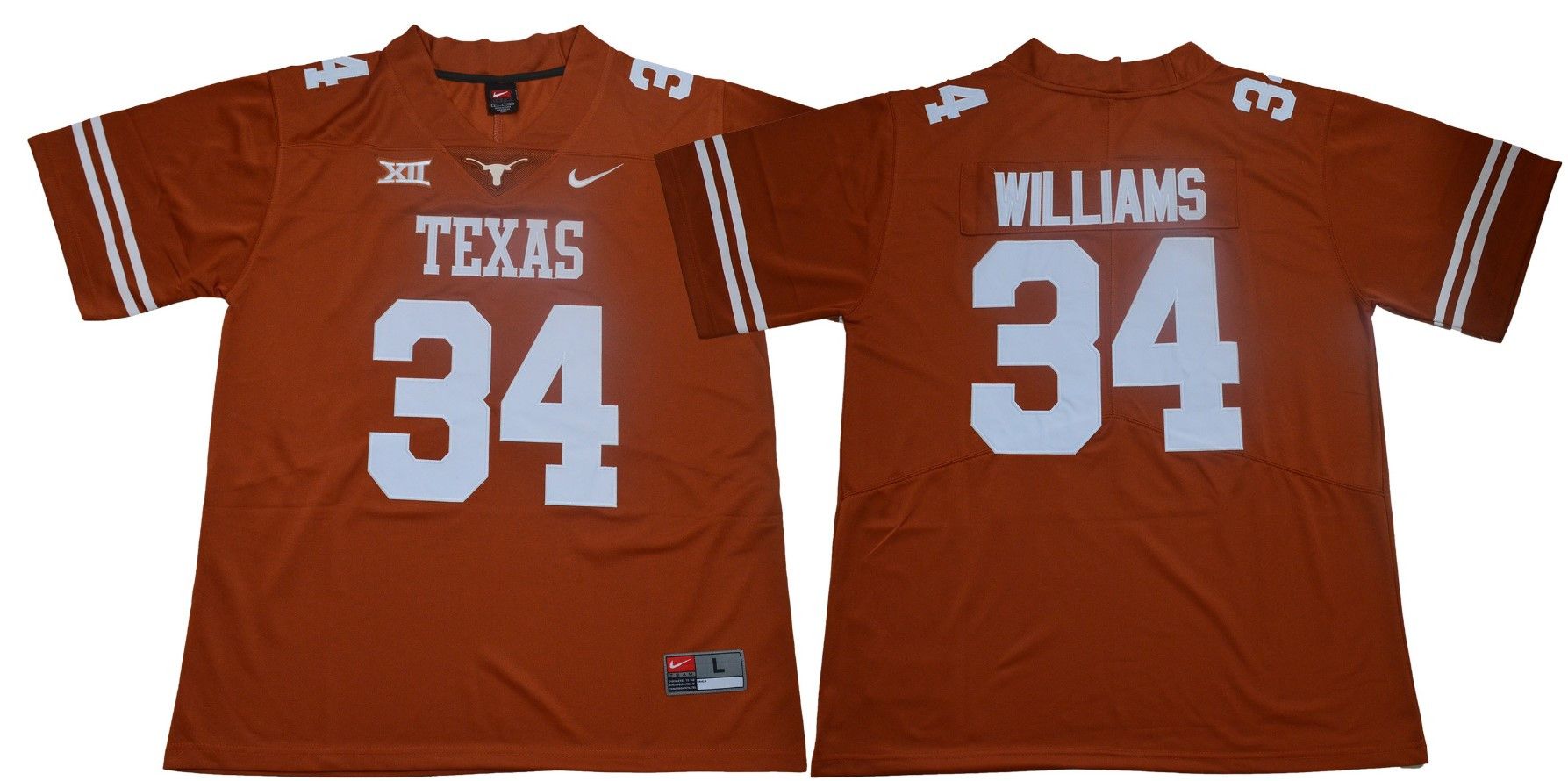 Other Men's NCAA Texas Longhorns 34 Ricky Williams Orange Jersey Size US M / EU 48-50 / 2 - 3 Thumbnail