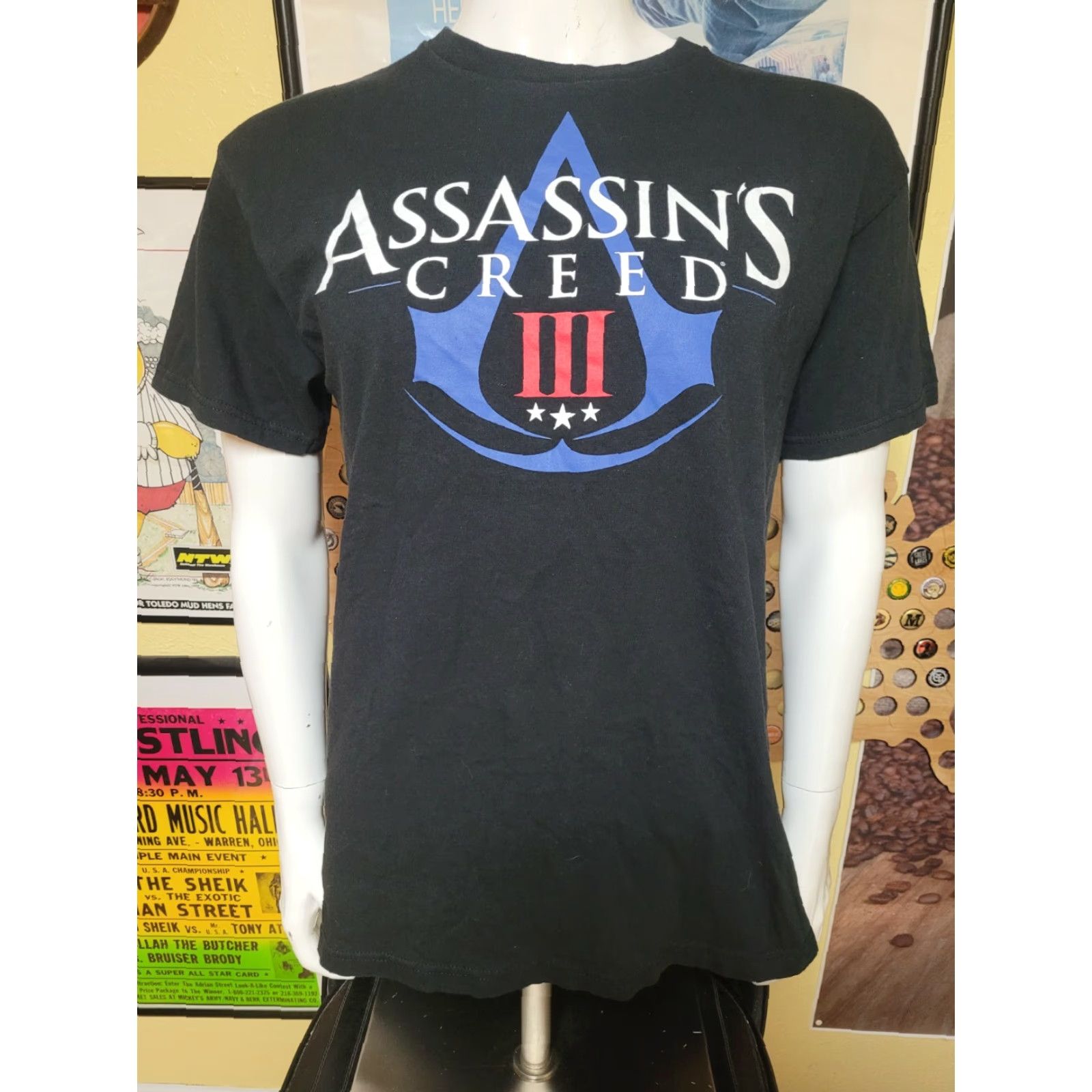 Logo 7 VTG Assassin's Creed III Video Game Logo T Shirt Large Ubisoft Gamer 2013 Promo Size US L / EU 52-54 / 3 - 2 Thumbnail