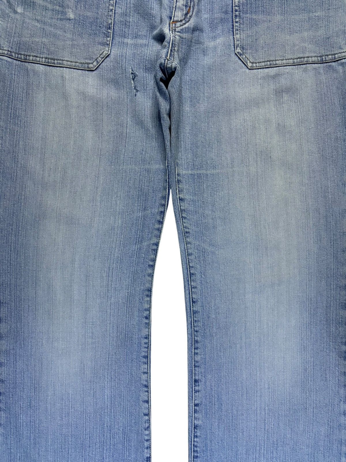 Japanese Brand Vintage Japanese Brand Light Wash Fatigue Flare Jeans Size US 34 / EU 50 - 5 Thumbnail