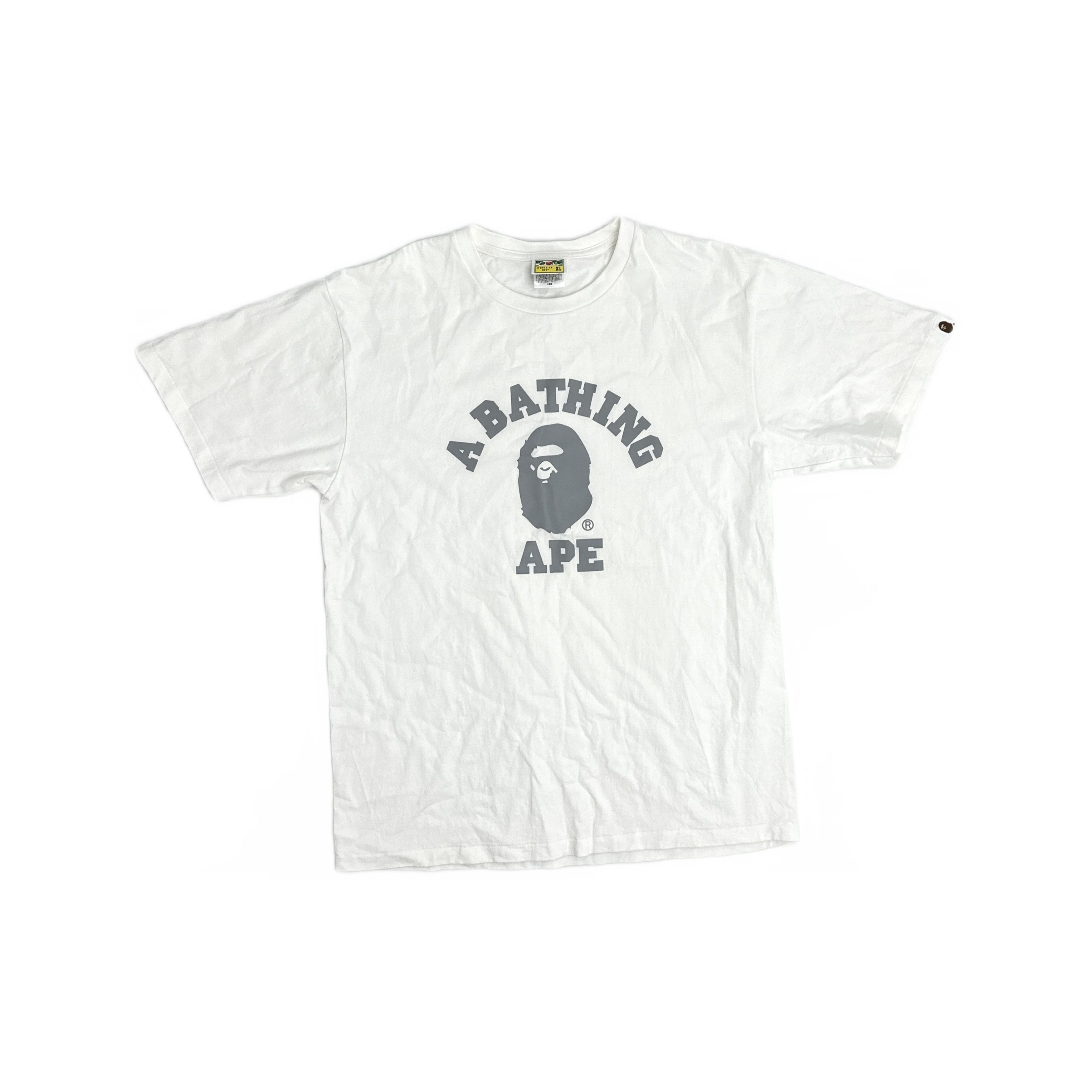 Bape A Bathing Ape Ape Head Logo T-Shirt Size XL Size US XL / EU 56 / 4 - 1 Thumbnail