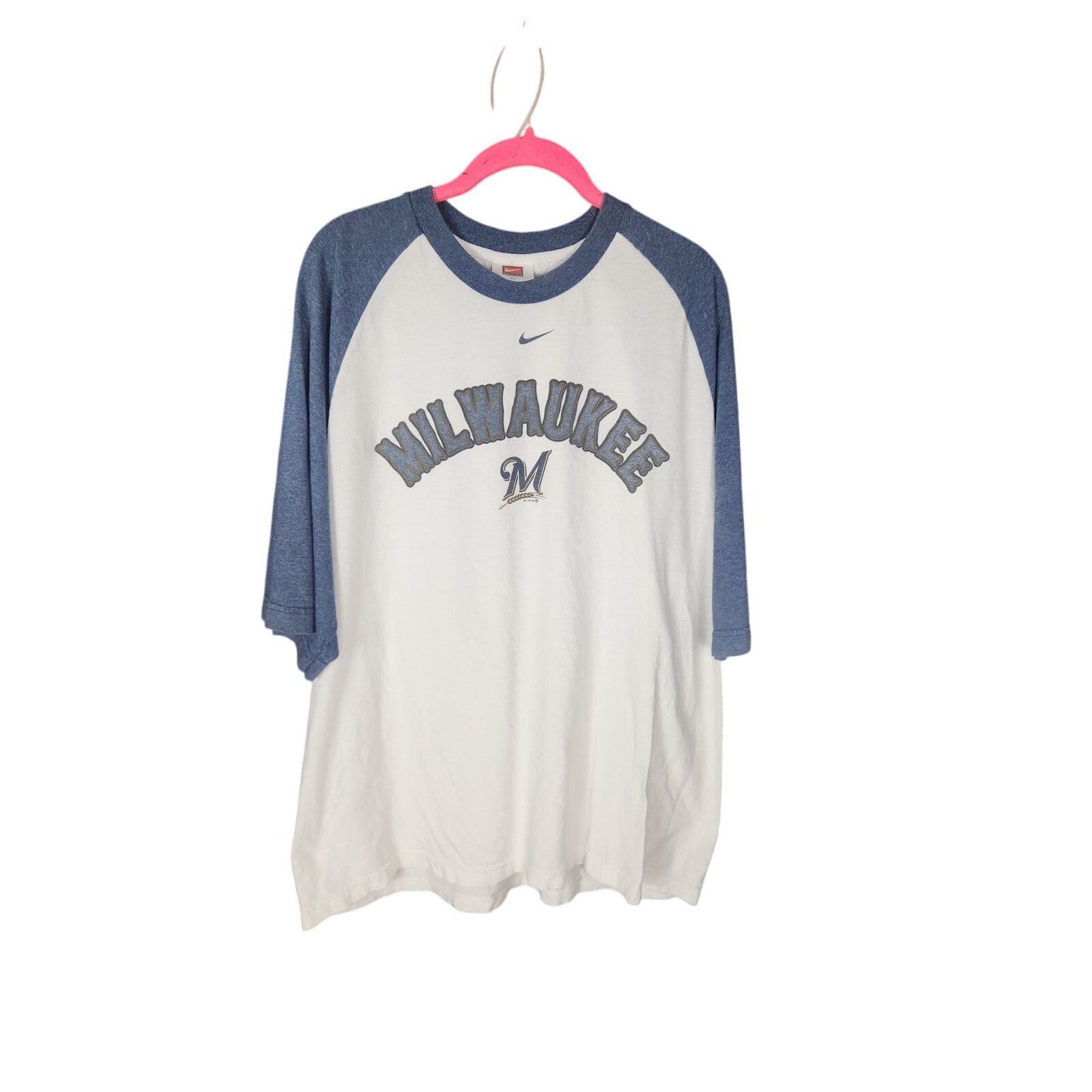 Nike Vintage Y2K Nike Milwaukee Brewers 3/4 sleeve T men's XL Size US XL / EU 56 / 4 - 1 Thumbnail