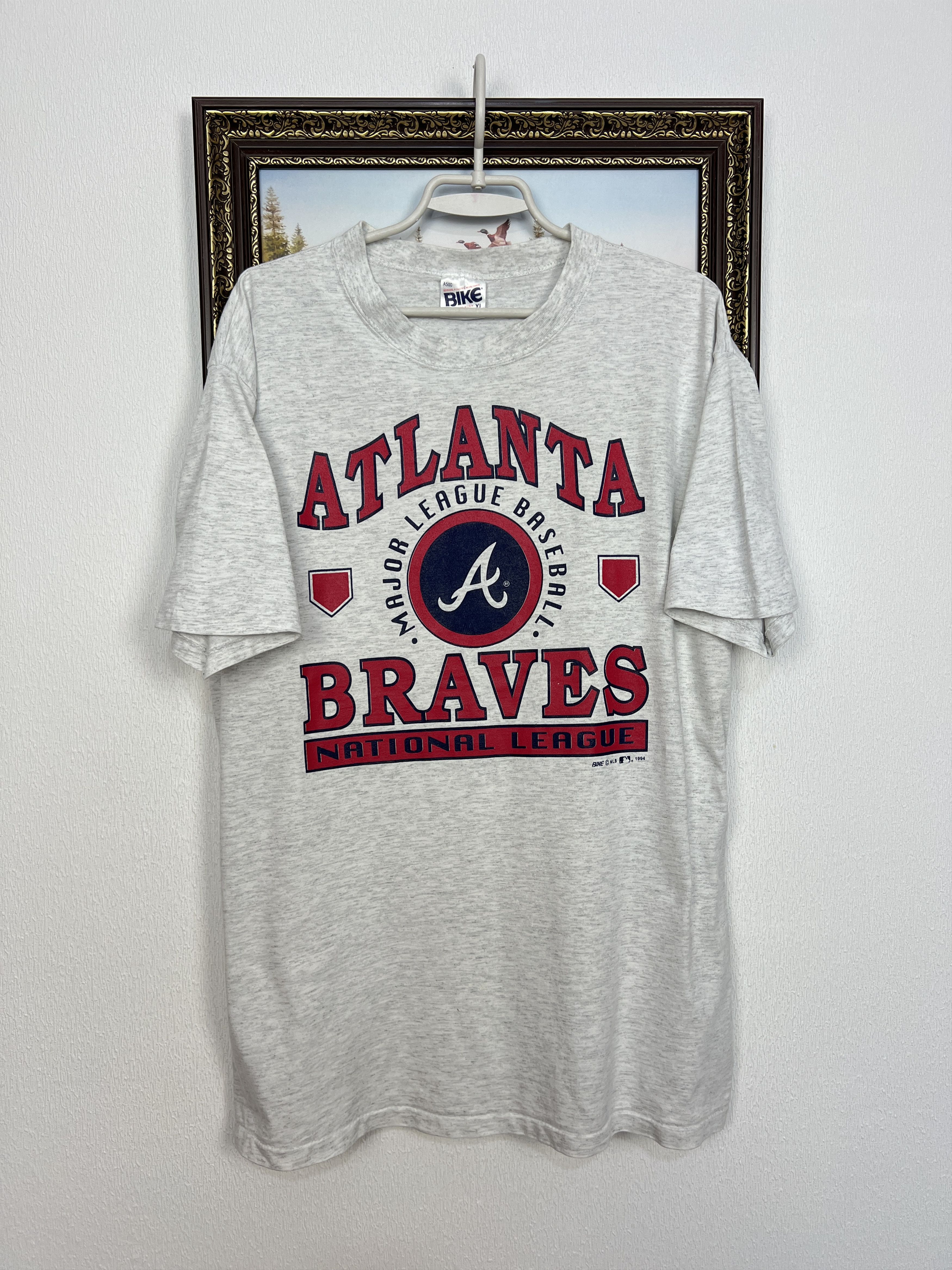 Vintage Vintage Atlanta Braves MLB Tee Shirt Over Print Logo Rare Size US XL / EU 56 / 4 - 1 Thumbnail