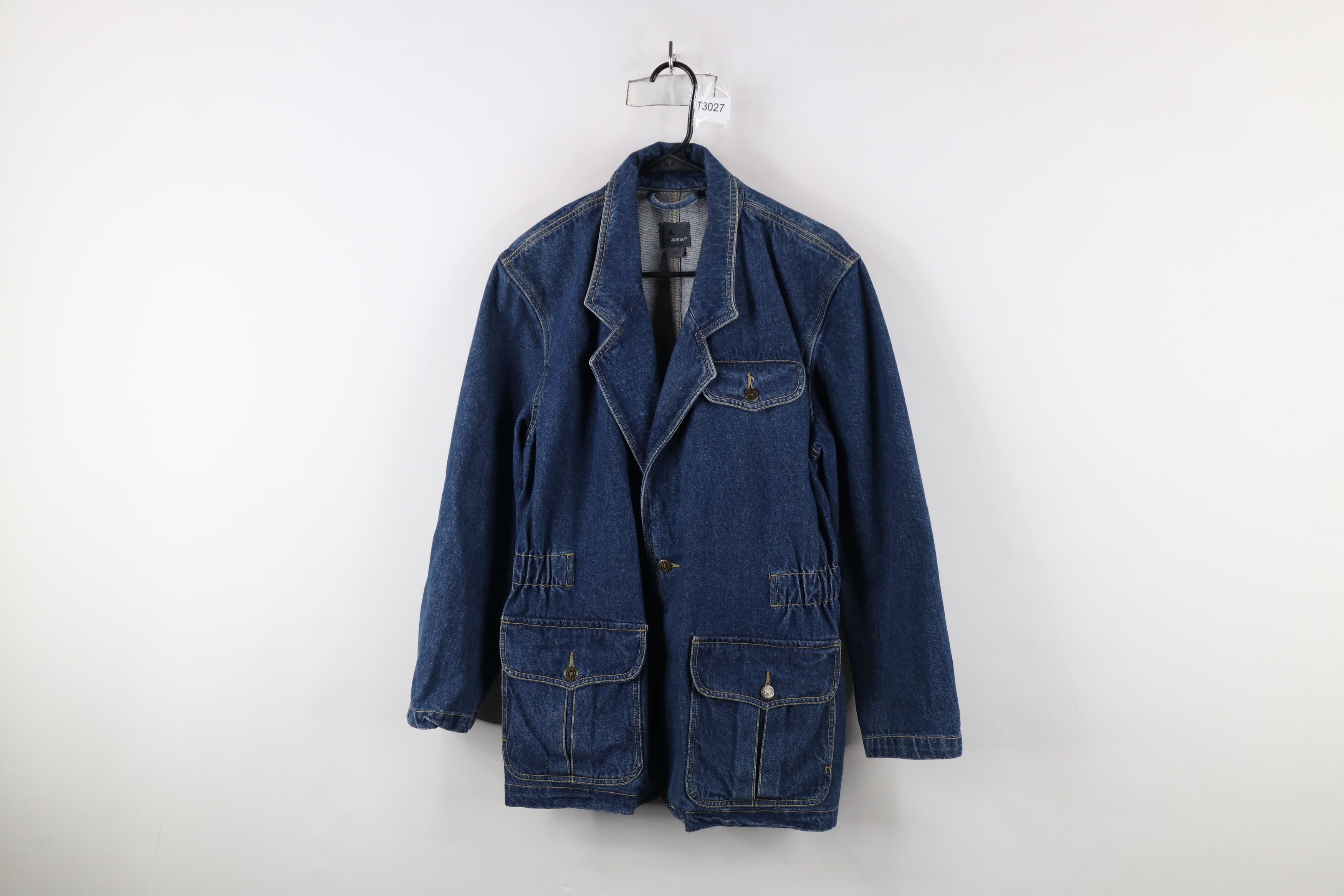 Vintage Vintage 90s Streetwear Denim Jean Blazer Jacket Blue Cotton Size M / US 6-8 / IT 42-44 - 1 Thumbnail
