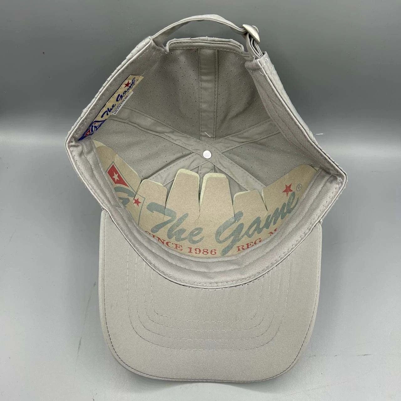 The Game Golfer Legends Hat Men Gray Embroidered The Game Strap Back Size ONE SIZE - 2 Thumbnail