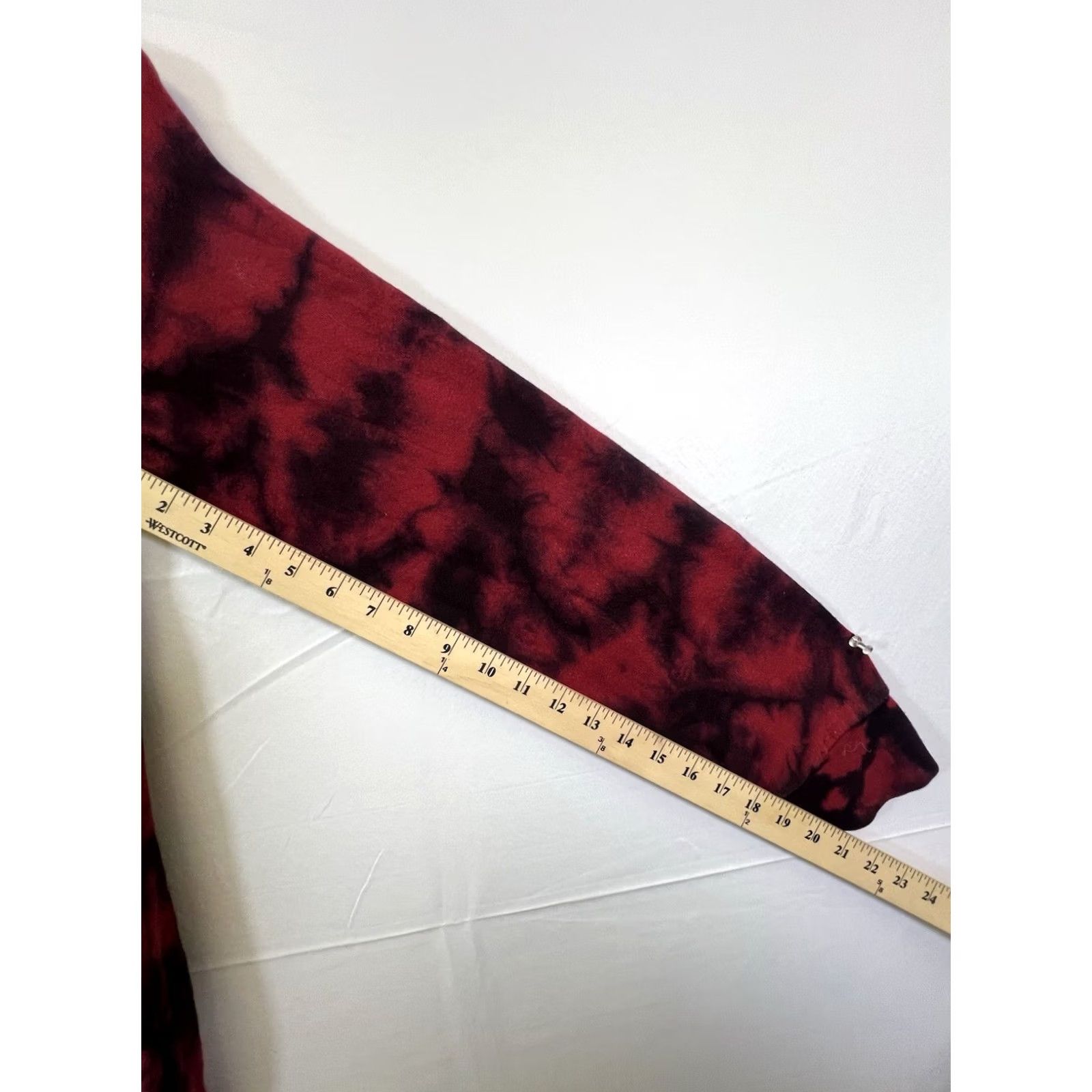 Hot Topic Hot Topic Hoodie Tie Dye Women's Pullover 2XL Black Red Knit Blended Fabric Hooded Sweater Spring Fall Winter Mens Womens Girls Boys Size XXL / US 16-18 / IT 52-54 - 3 Thumbnail