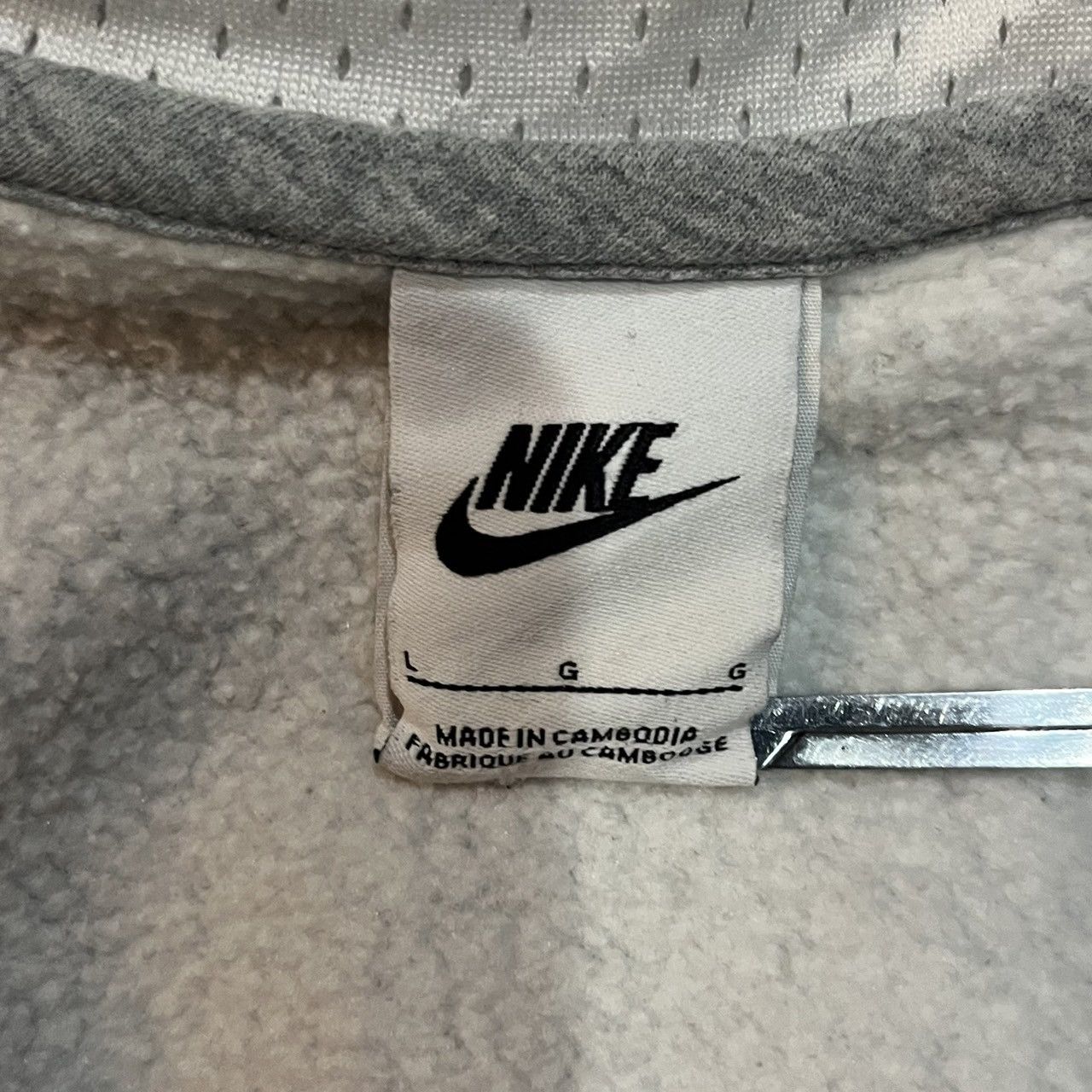 Nike Nike Air BB Fleece Pullover Hoodie Grey White Size US L / EU 52-54 / 3 - 9 Thumbnail