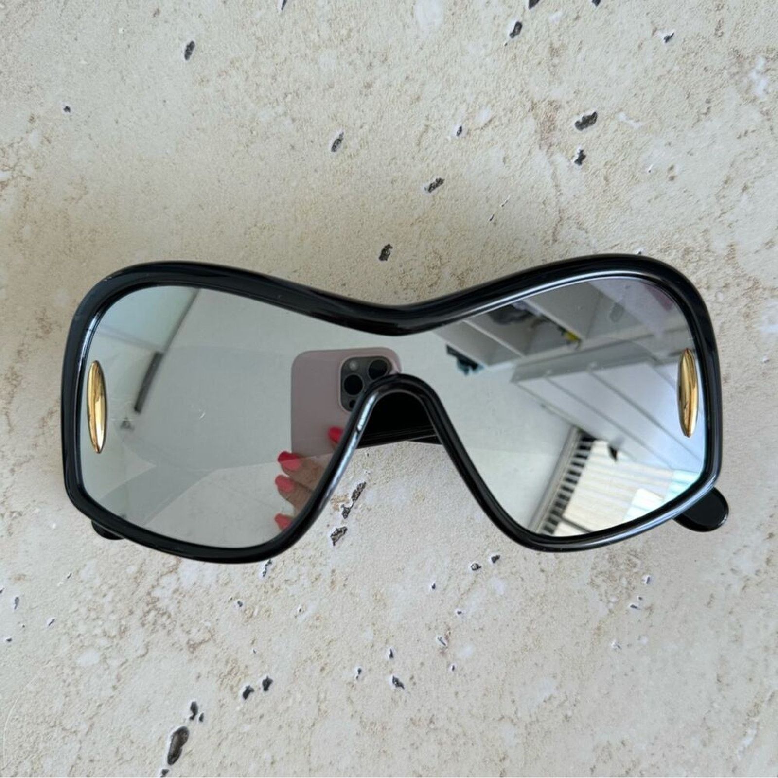 Loewe New! LOEWE LW40131I 01C Square Mask Sunglasses, Authentic Size ONE SIZE - 3 Thumbnail