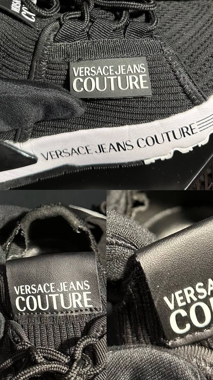 Versace × Versace Jeans Couture NEW! VERSACE jeans couture black dynamic sneakers Size US 4 / IT 34 - 12 Thumbnail